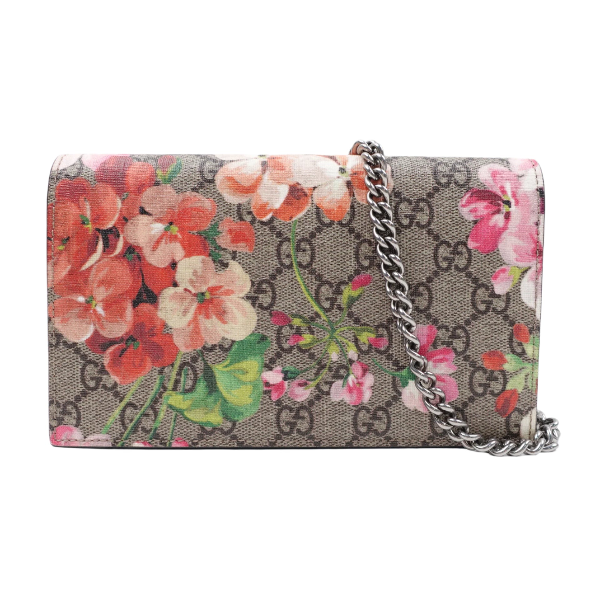Cartera con cadena GG Supreme Blooms Antique Rose de segunda mano