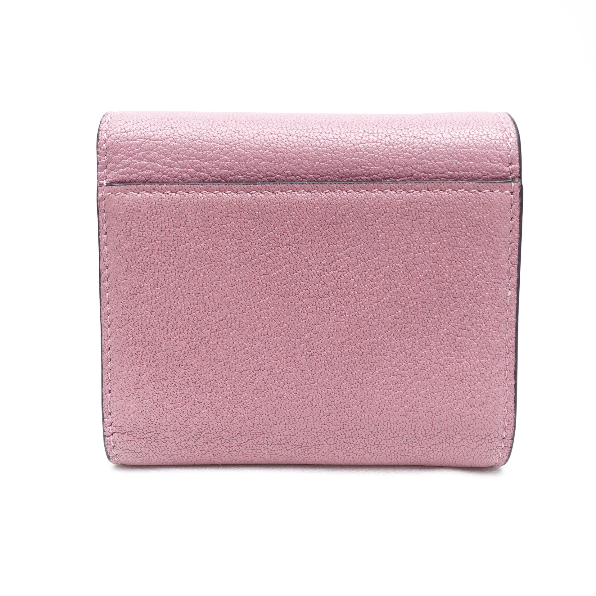 Cartera corta Lotus Saddle rosa de segunda mano