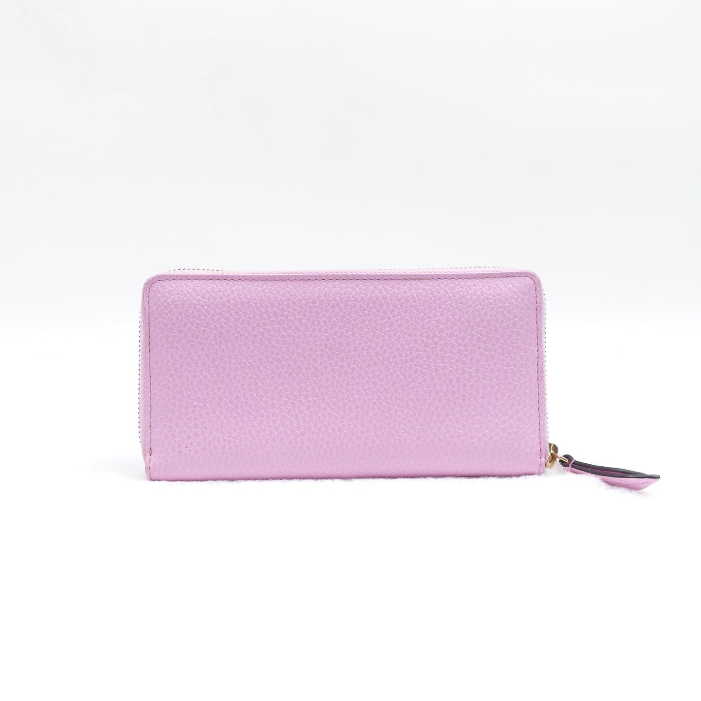 PRE-OWNED Dollar Calfskin GG Marmont Bosco Zip Around Wallet Malva