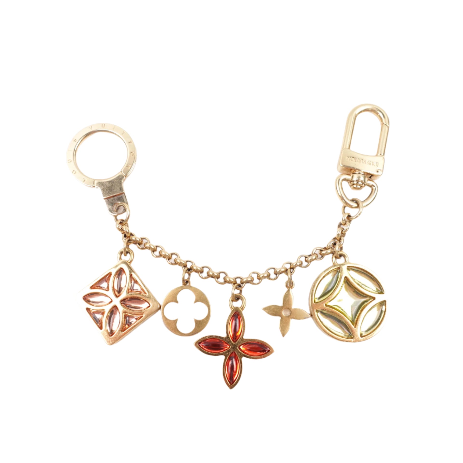 Llavero con dije para bolso LV Ice Flower de segunda mano