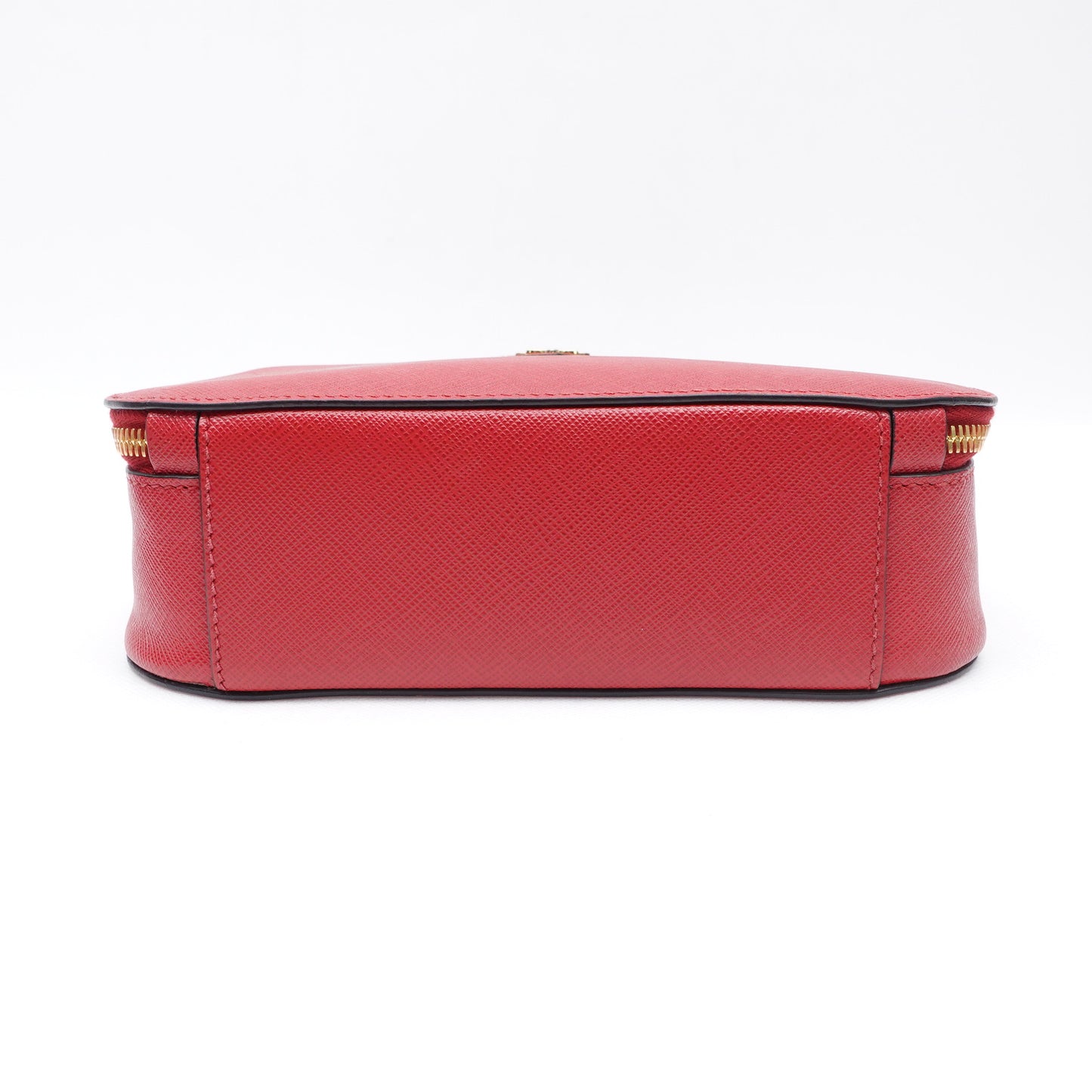 PRE-OWNED Red Saffiano Lux Odette Crossbody Fuoco Bag