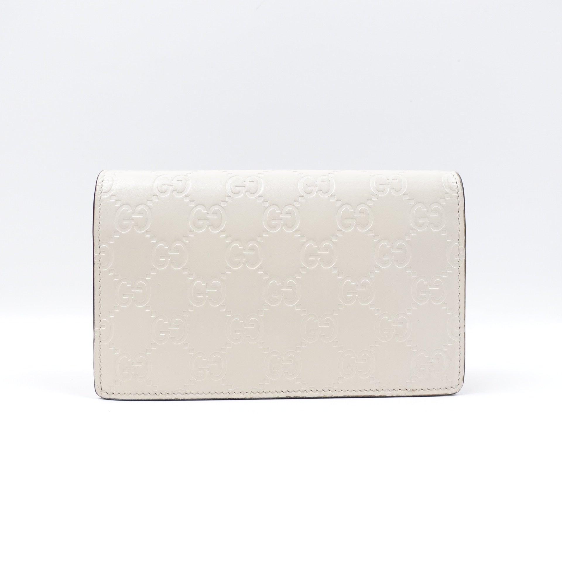 Bolso Guccissima Mini Cherry Chain blanco de segunda mano