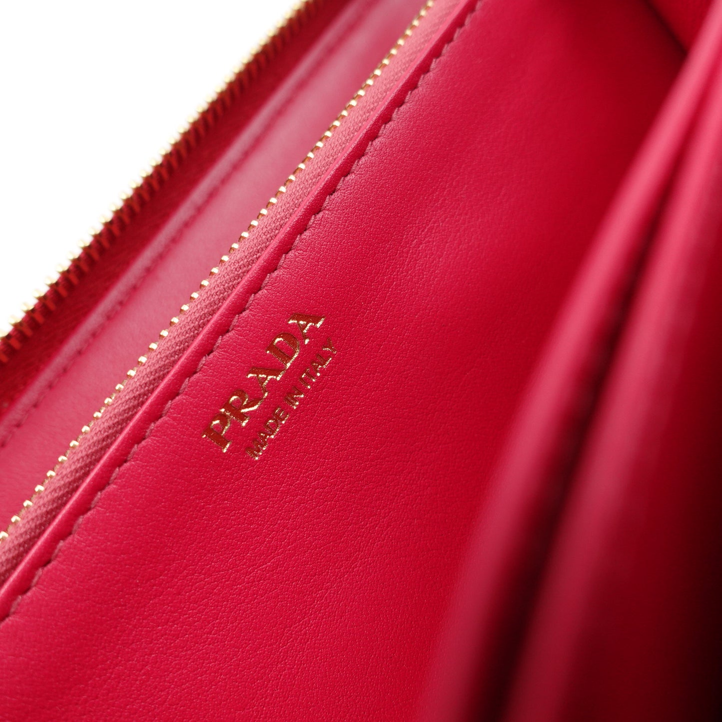 PRE-OWNED Hot Pink Saffiano Leather Zip Around Long Wallet