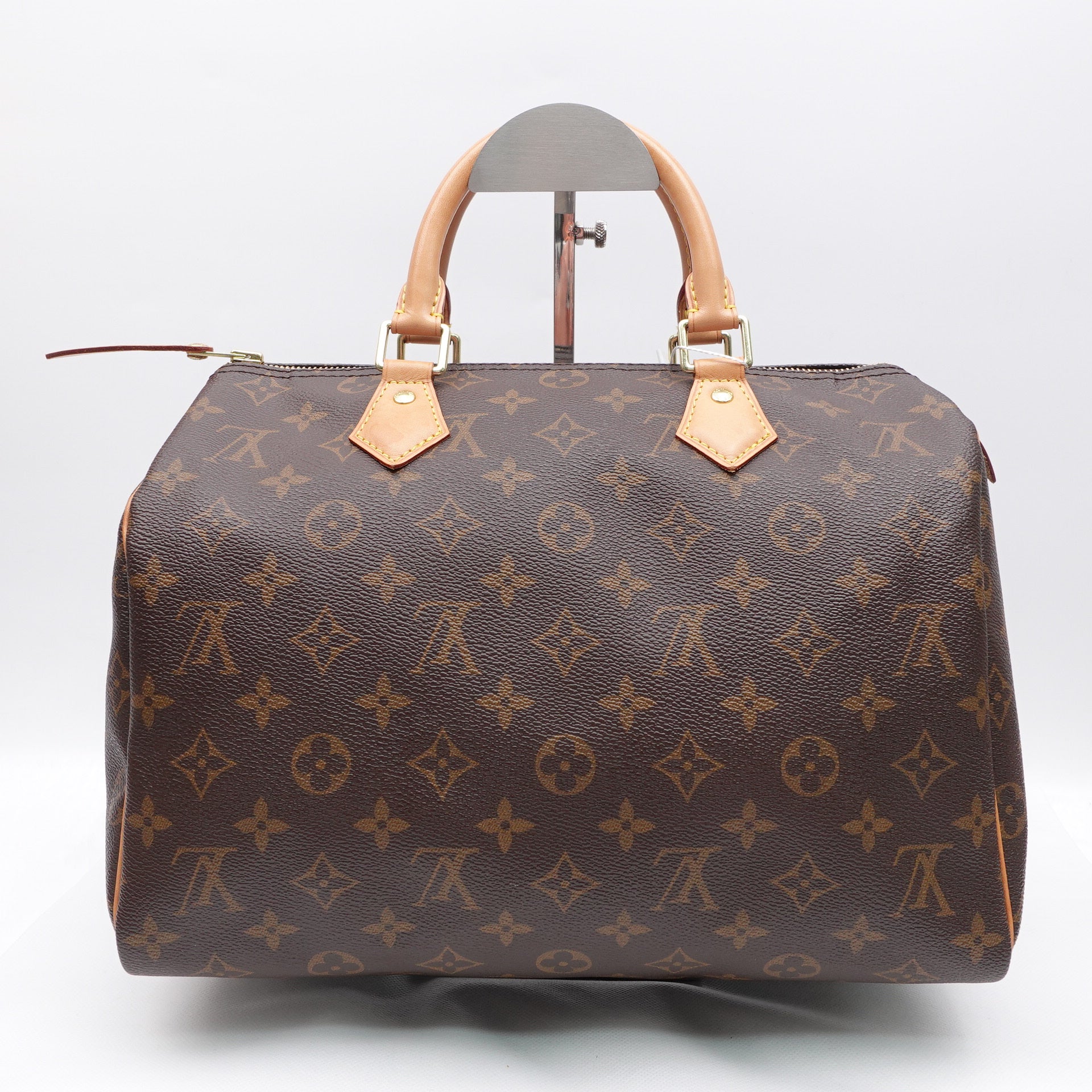 Bolso Speedy 30 con asa de lona y monograma LV USADO