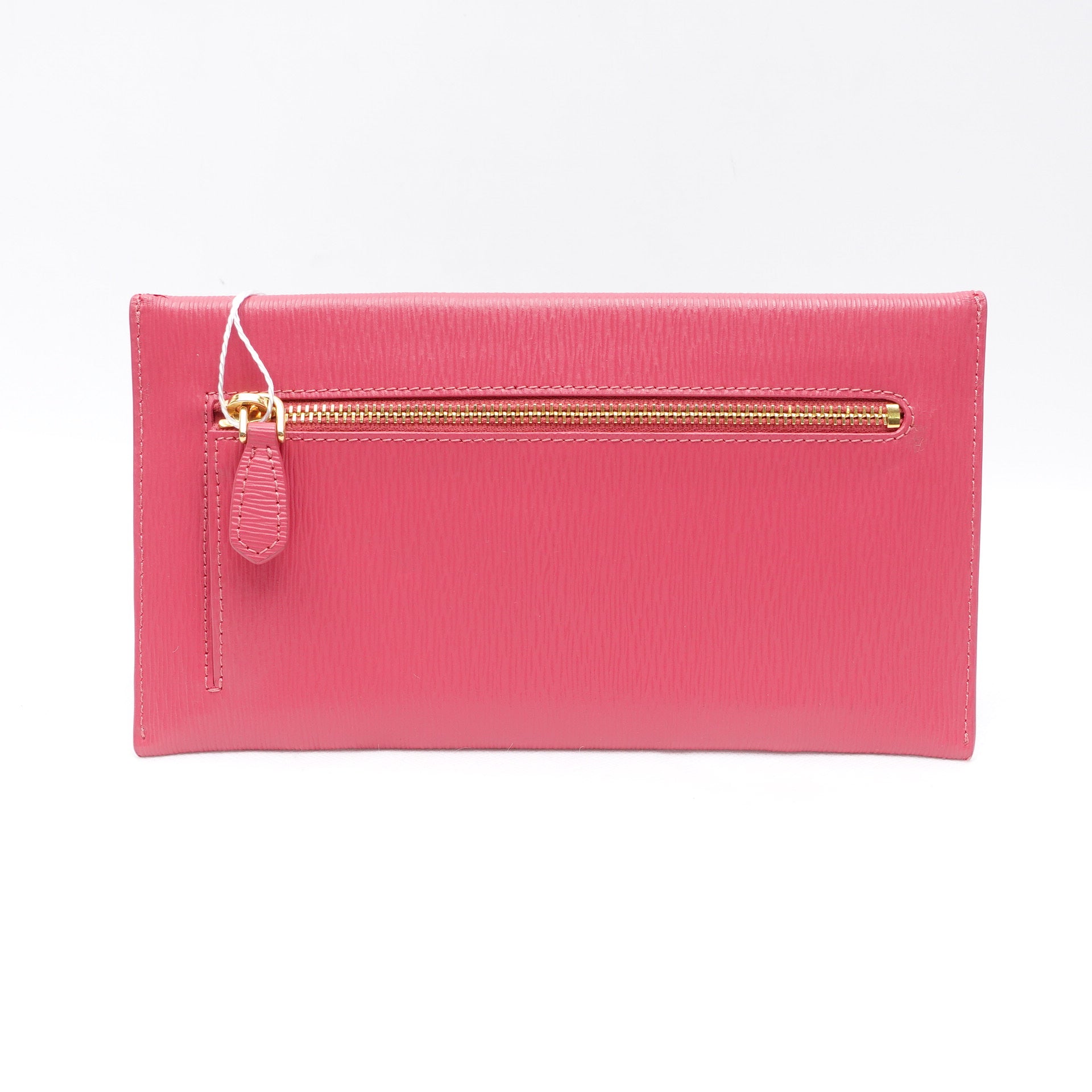 PRE-OWNED Pink Vitello Move Leather Clutch Bag