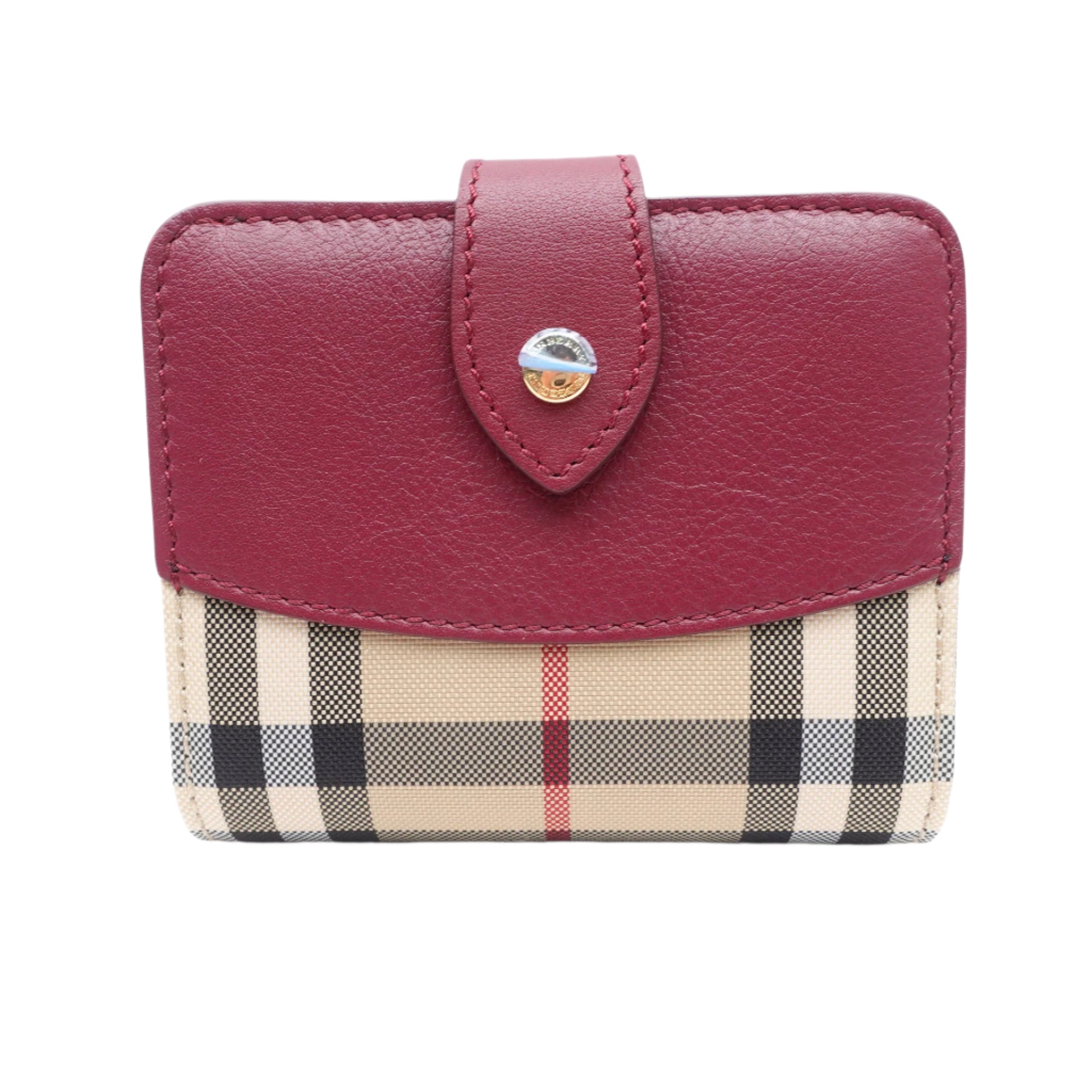 PRE-OWNED Canvas Printed Compact Wallet