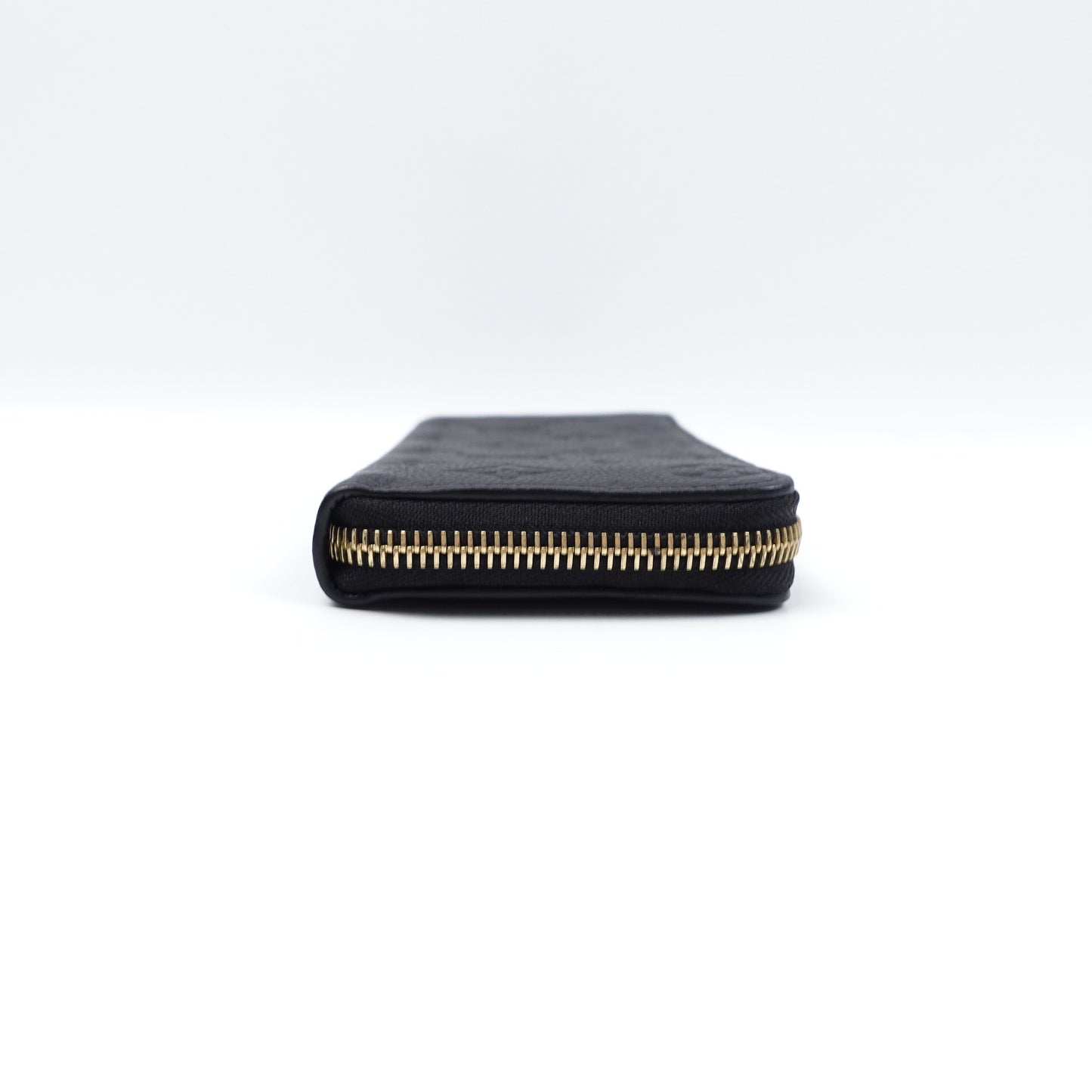 PRE-OWNED LV Black Monogram Empreinte Clemence Long Wallet