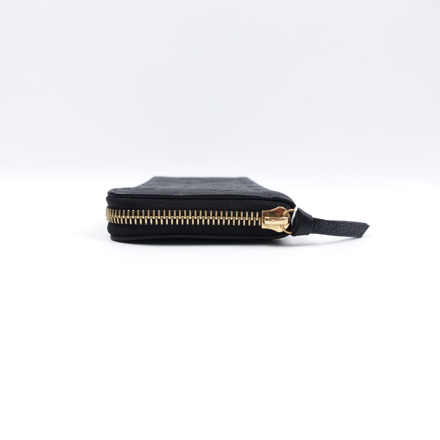 PRE-OWNED LV Black Monogram Empreinte Clemence Long Wallet