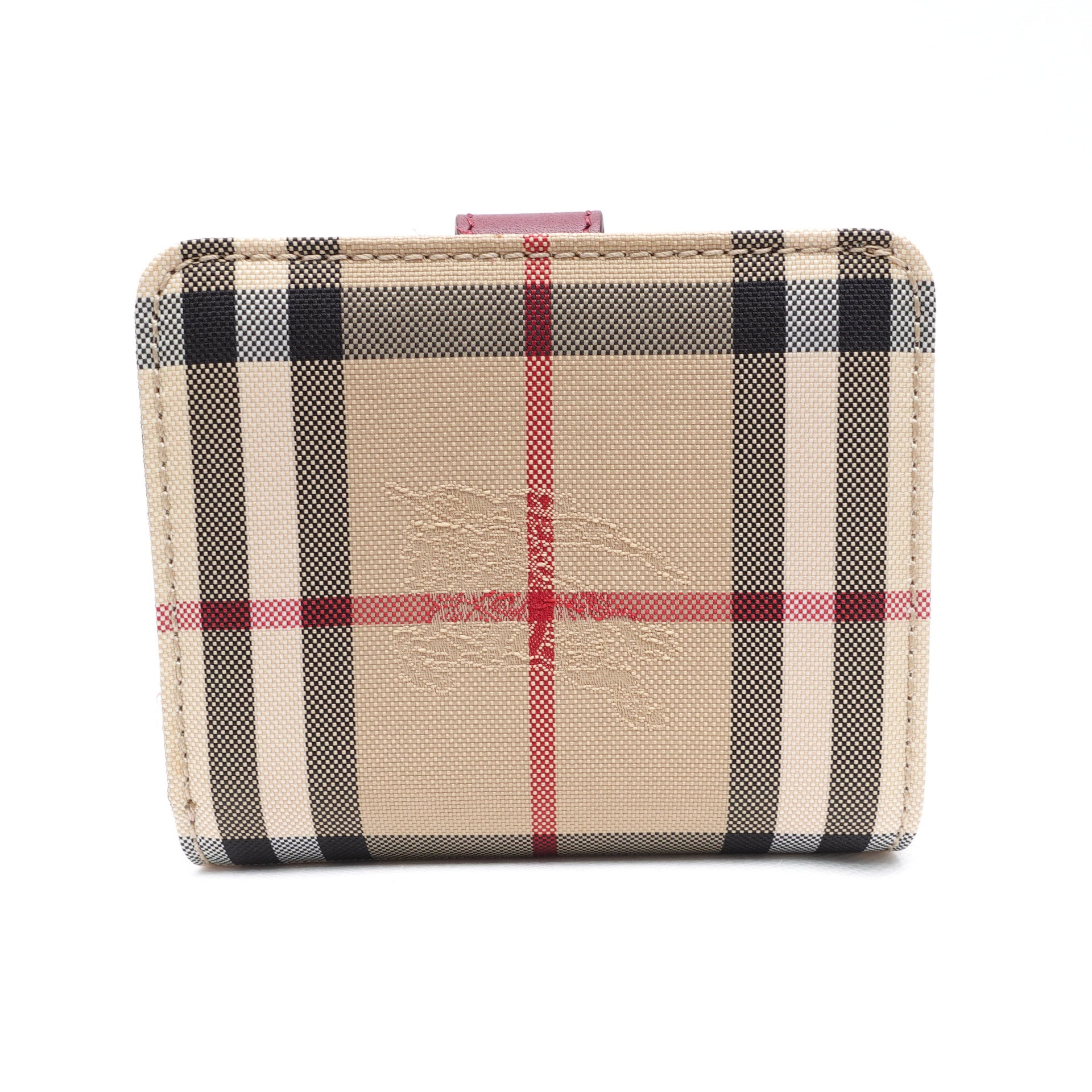 PRE-OWNED Canvas Printed Compact Wallet