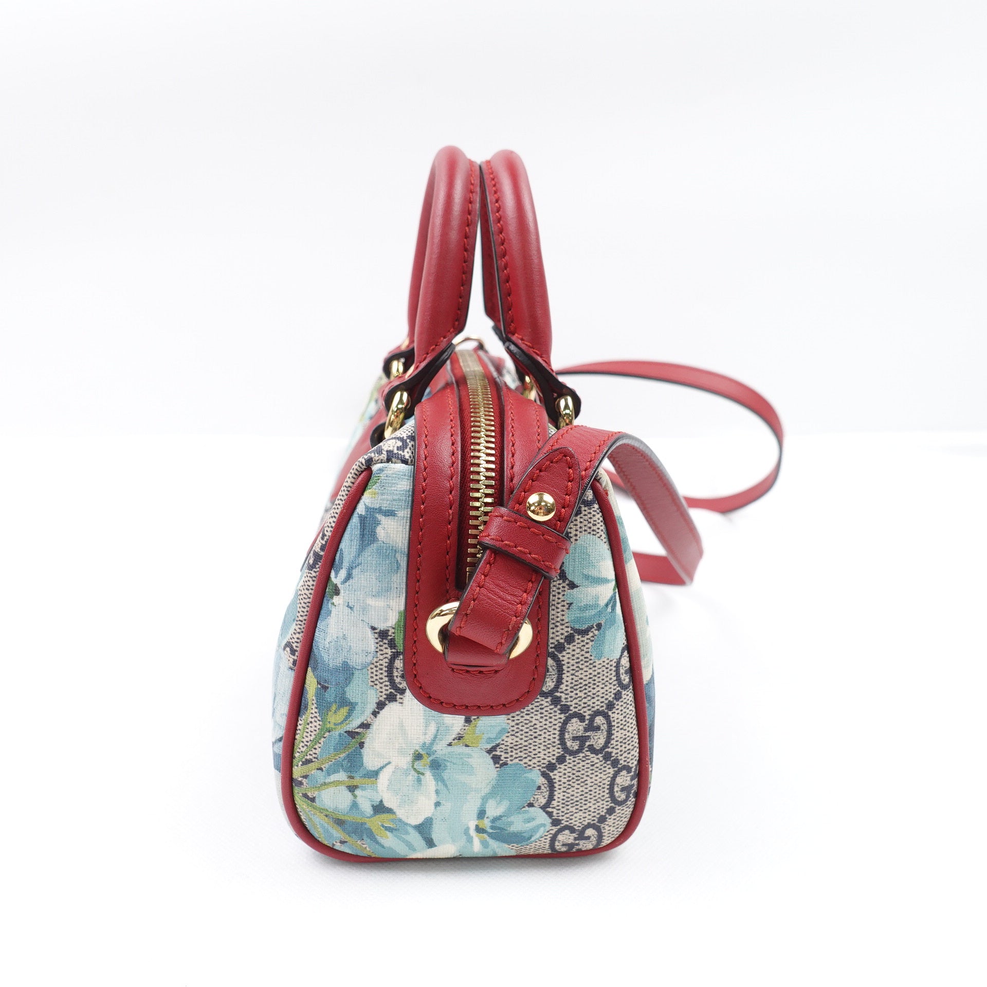 Bolso bandolera Boston mini GG Supreme Canvas Blooms de segunda mano