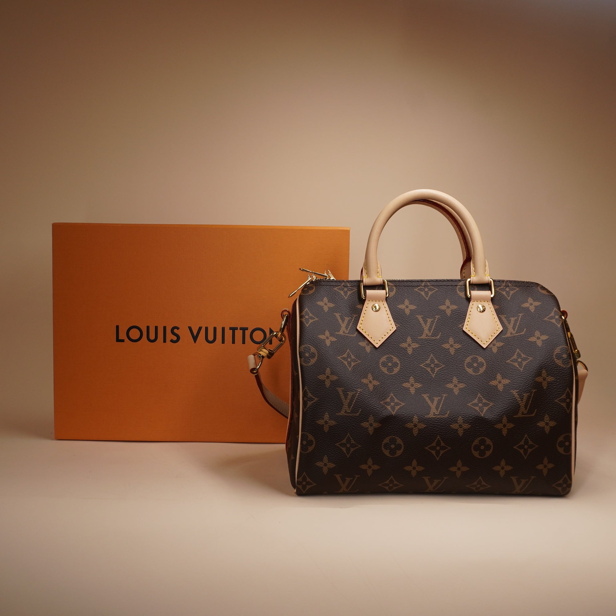 PRE-OWNED LV Monogram Speedy Bandouliere 25