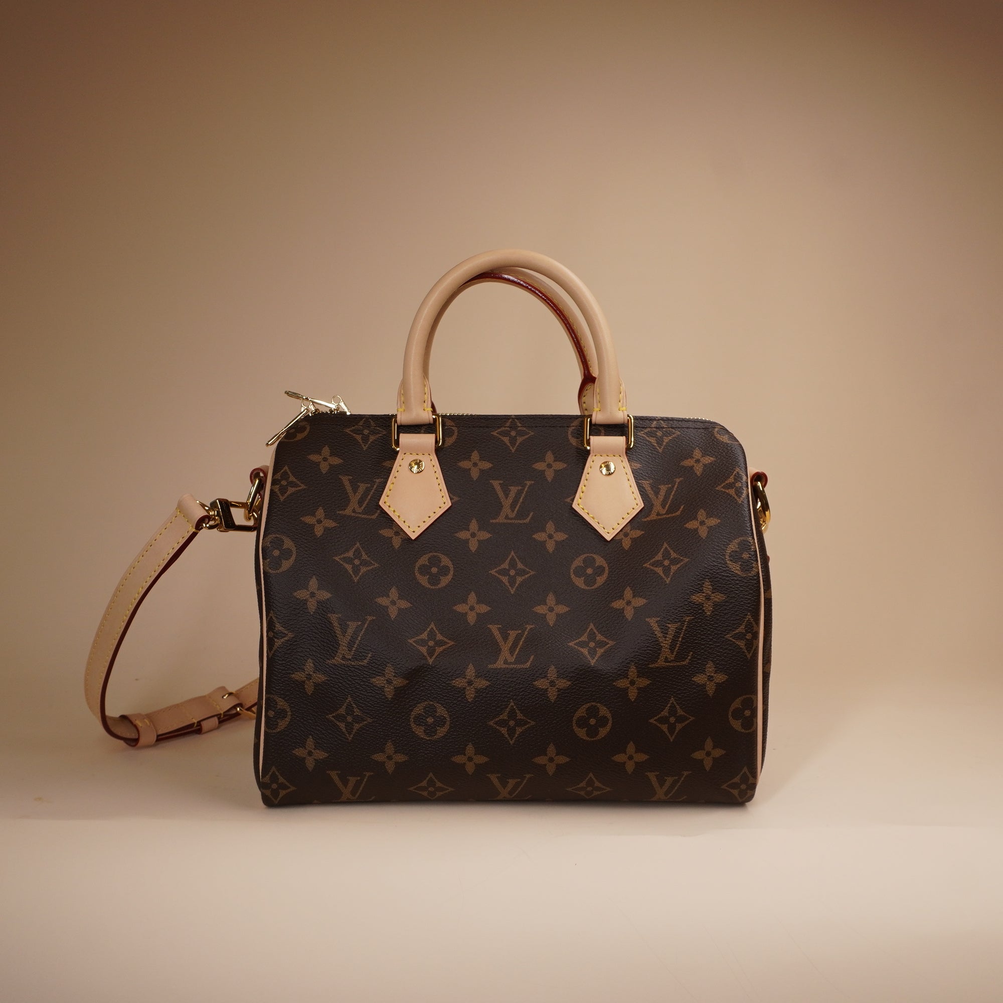 PRE-OWNED LV Monogram Speedy Bandouliere 25