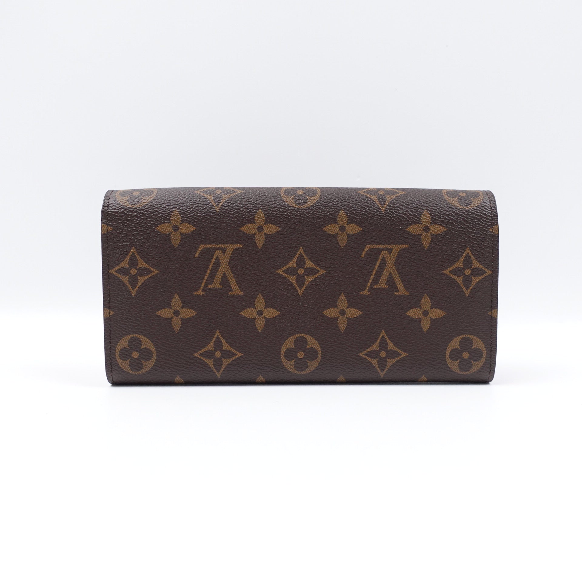 Cartera Emilie de lona con monograma LV de segunda mano Piment