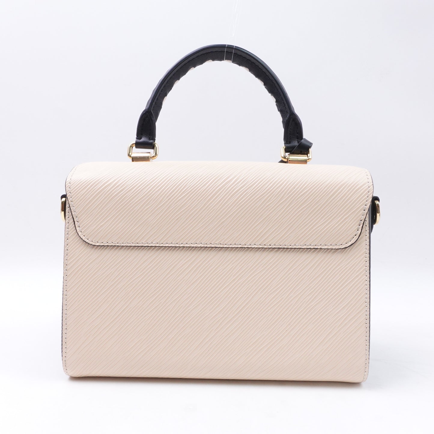 PRE-OWNED LV Epi Crafty Twist MM Cream Shoulder Bag