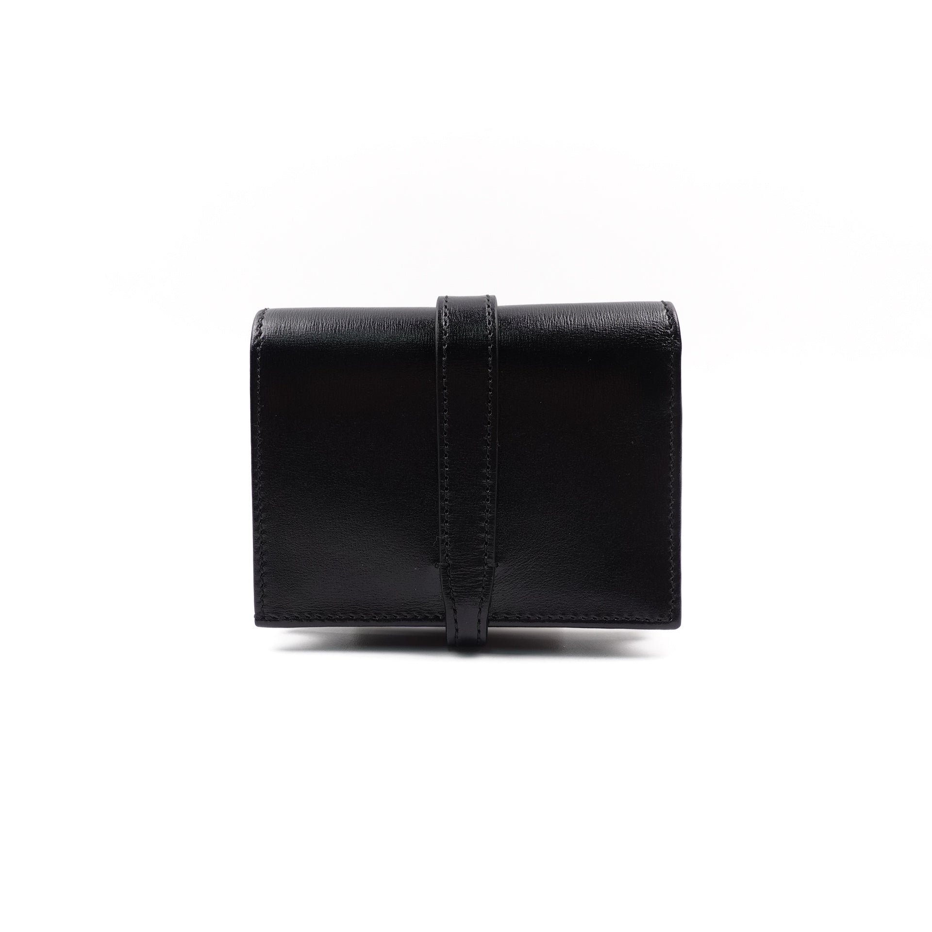 Cartera compacta Jackie 1961 de cuero negro GG de segunda mano