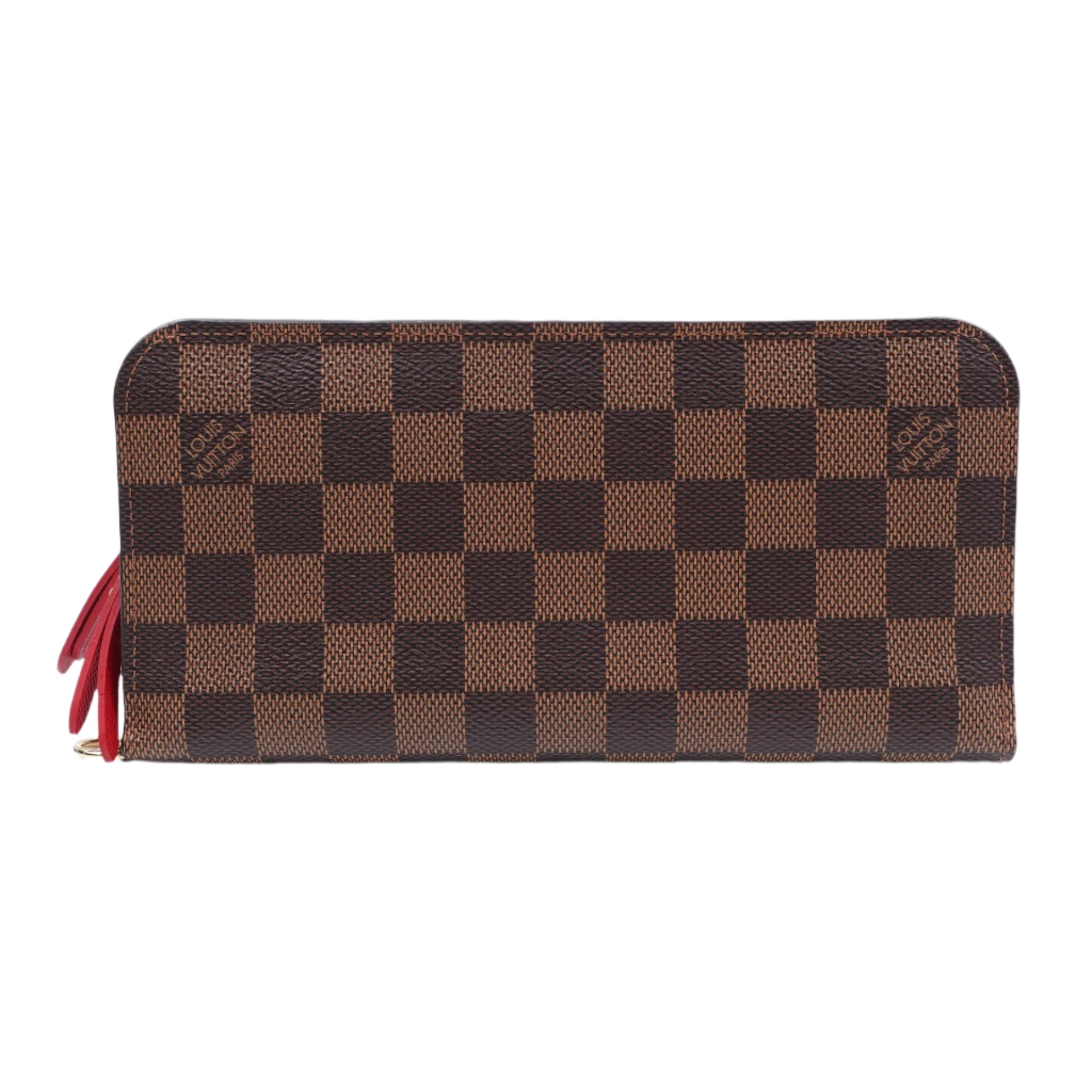 Cartera larga Insolite de lona LV Damier Ebene de segunda mano