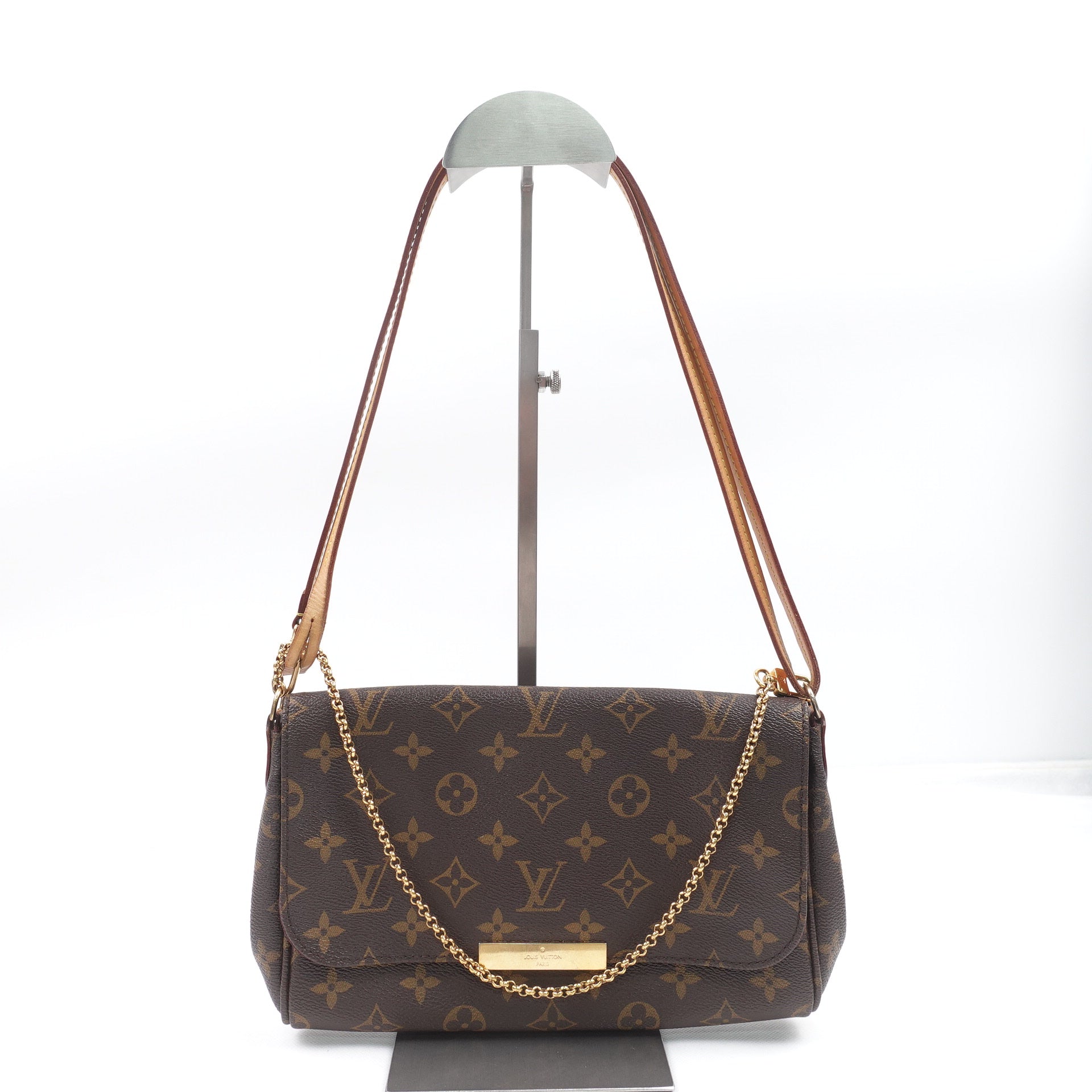PRE-OWNED LV Monogram Canvas Favorite MM Shoulder Bag