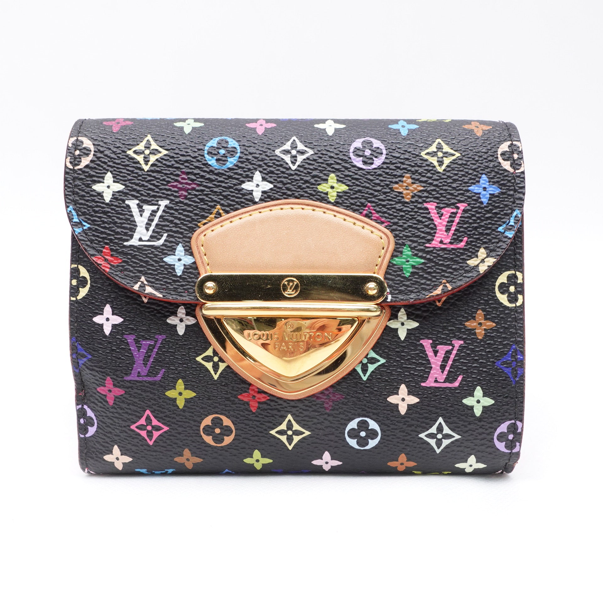 PRE-OWNED LV Monogram Multicolor Joey Wallet