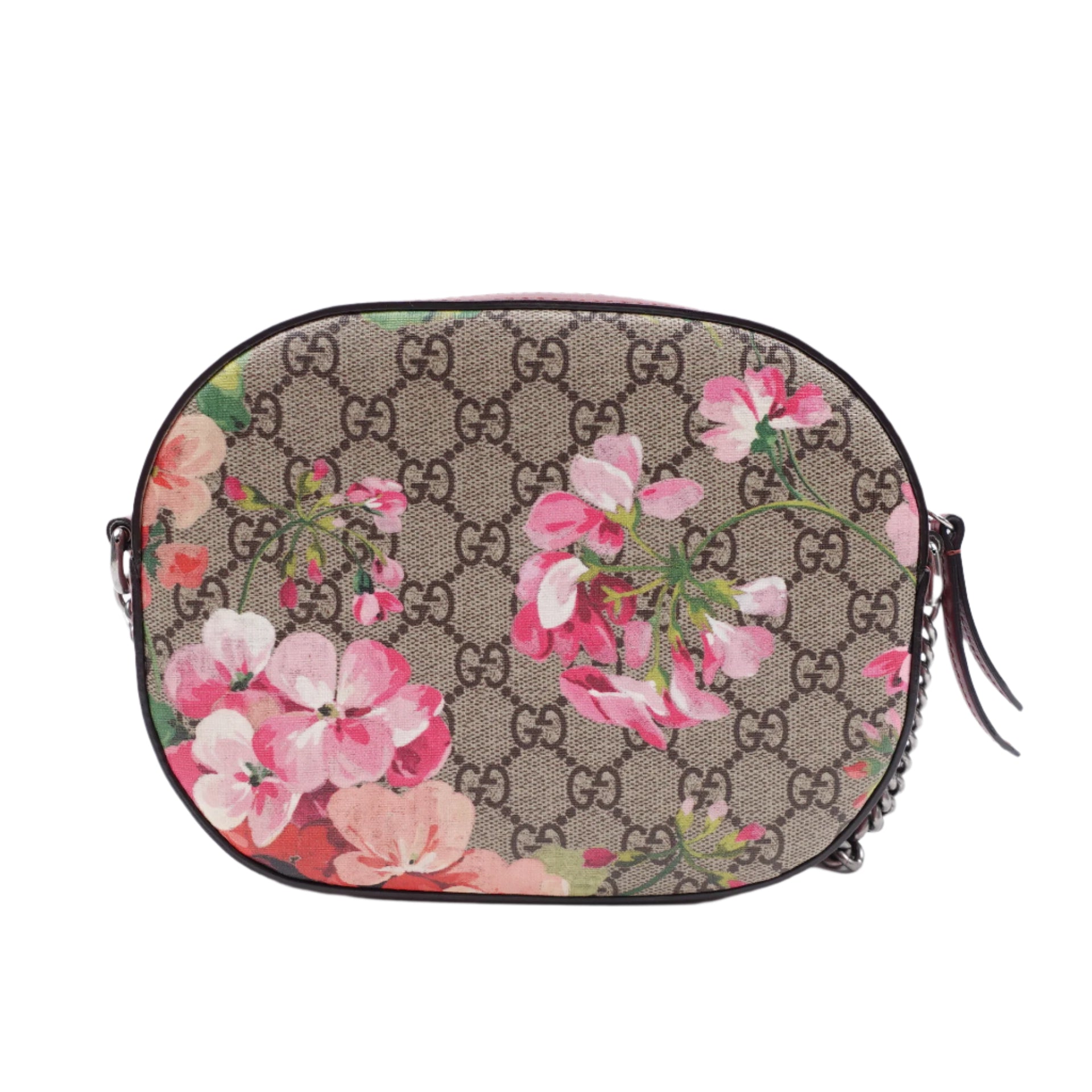 Bolso de hombro mini con cadena GG Supreme Monogram Blooms de segunda mano