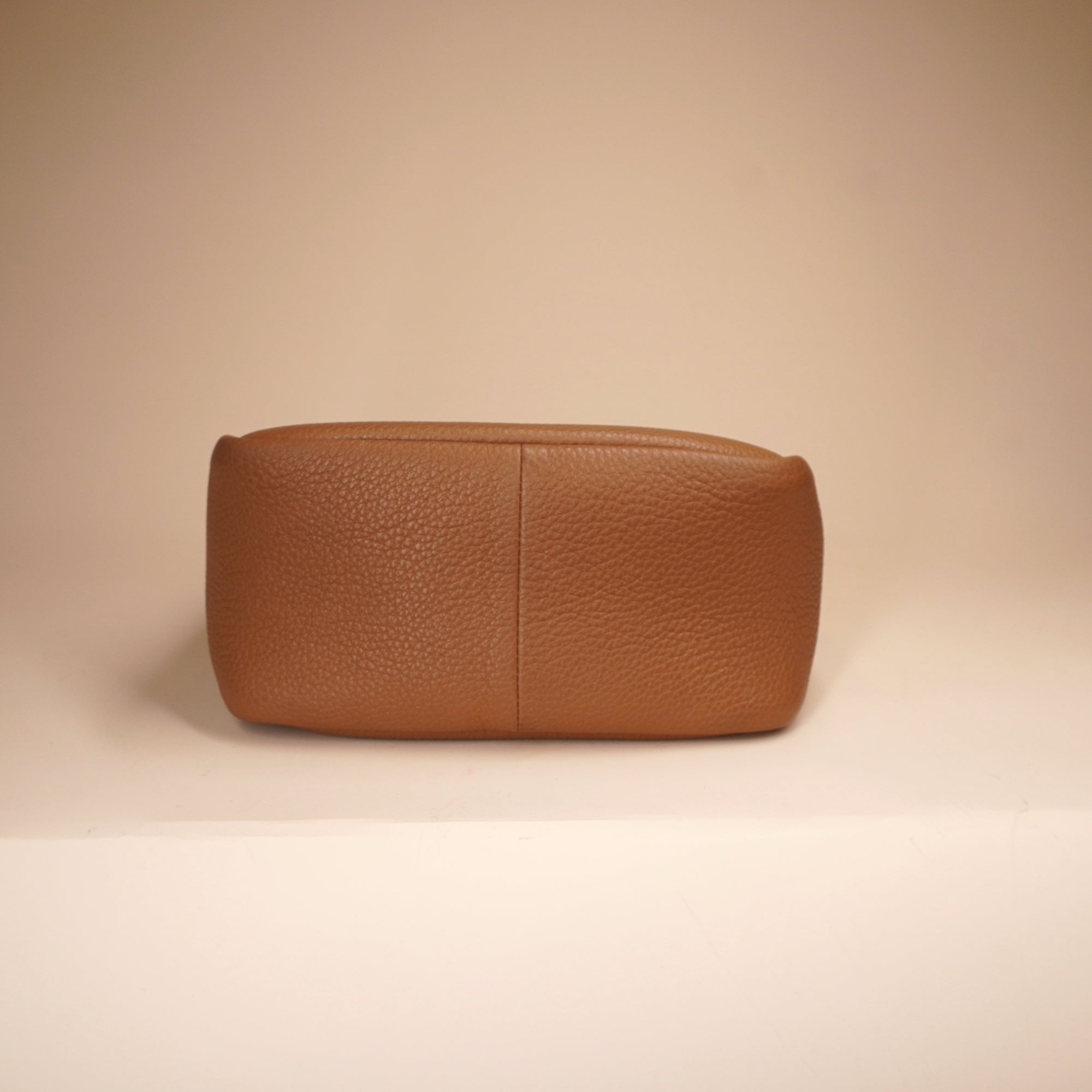 PRE-OWNED Brown Vitello Daino Soft Leather Mini Dynamique Tote Bag