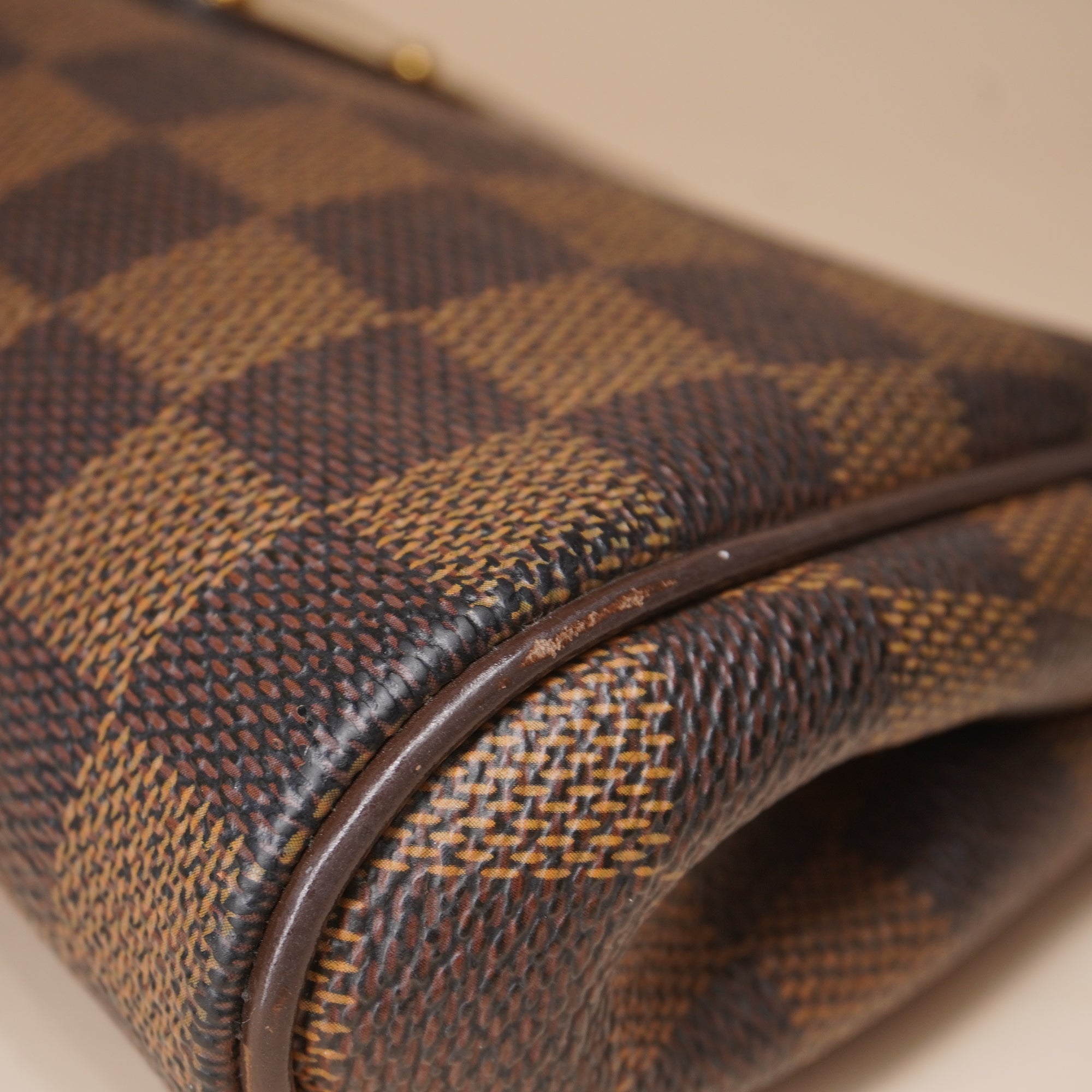 PRE-OWNED LV Damier Ebene Canvas Eva Shoulder Bag