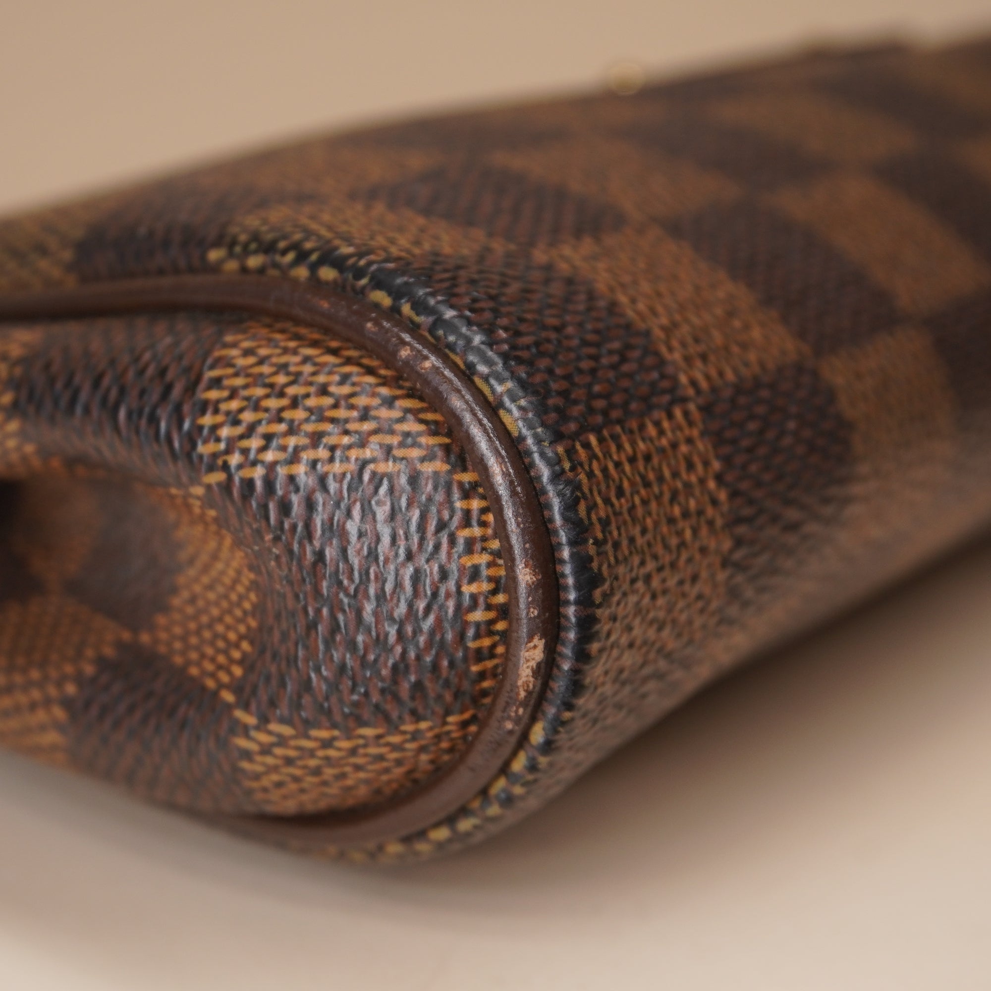 PRE-OWNED LV Damier Ebene Canvas Eva Shoulder Bag