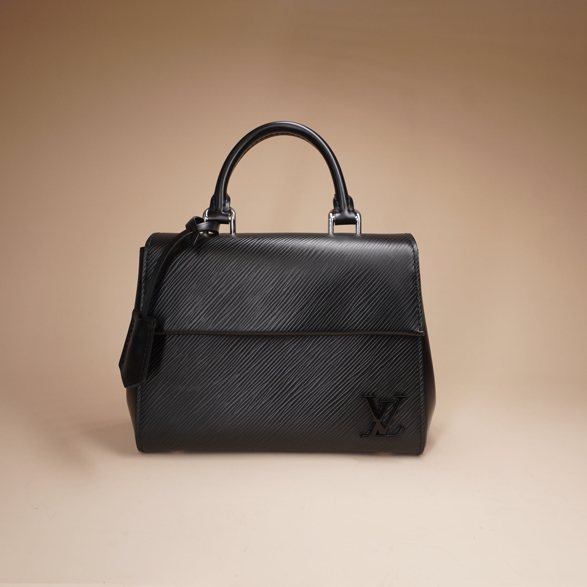 PRE-OWNED LV Epi Leather Black Cluny Mini Black