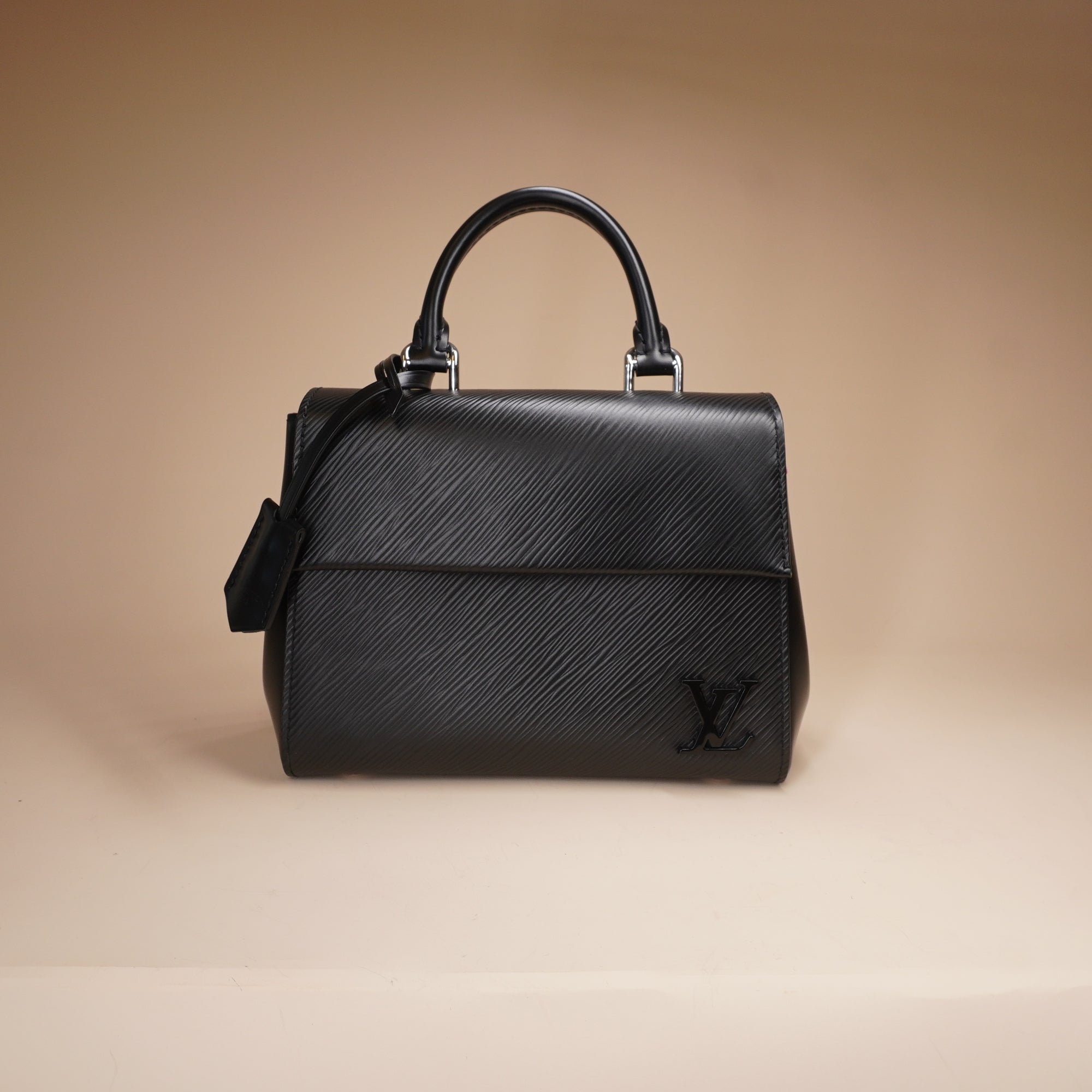PRE-OWNED LV Epi Leather Black Cluny Mini Black