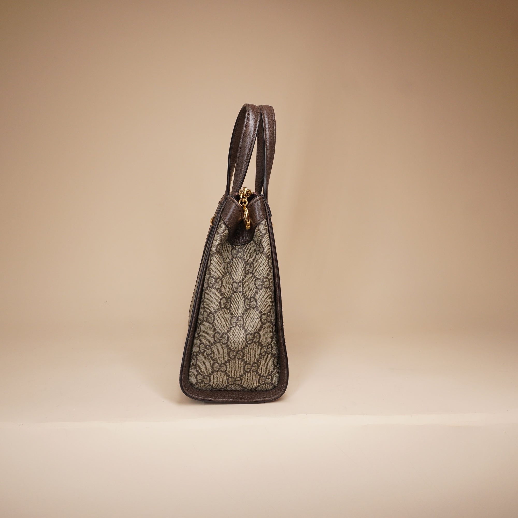 PRE-OWNED GG Ophidia Supreme Canvas Small Tote Bag