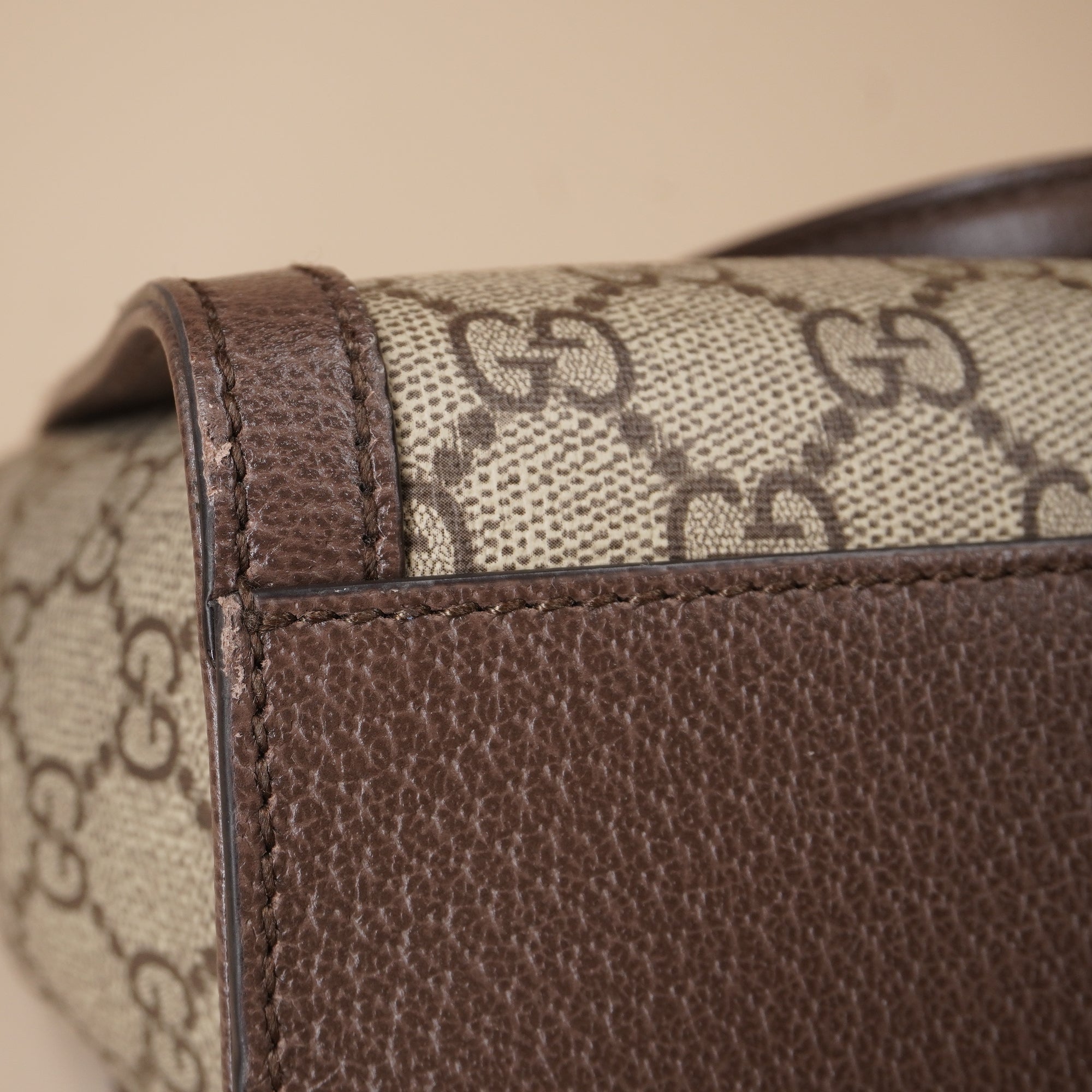 PRE-OWNED GG Ophidia Supreme Canvas Small Tote Bag