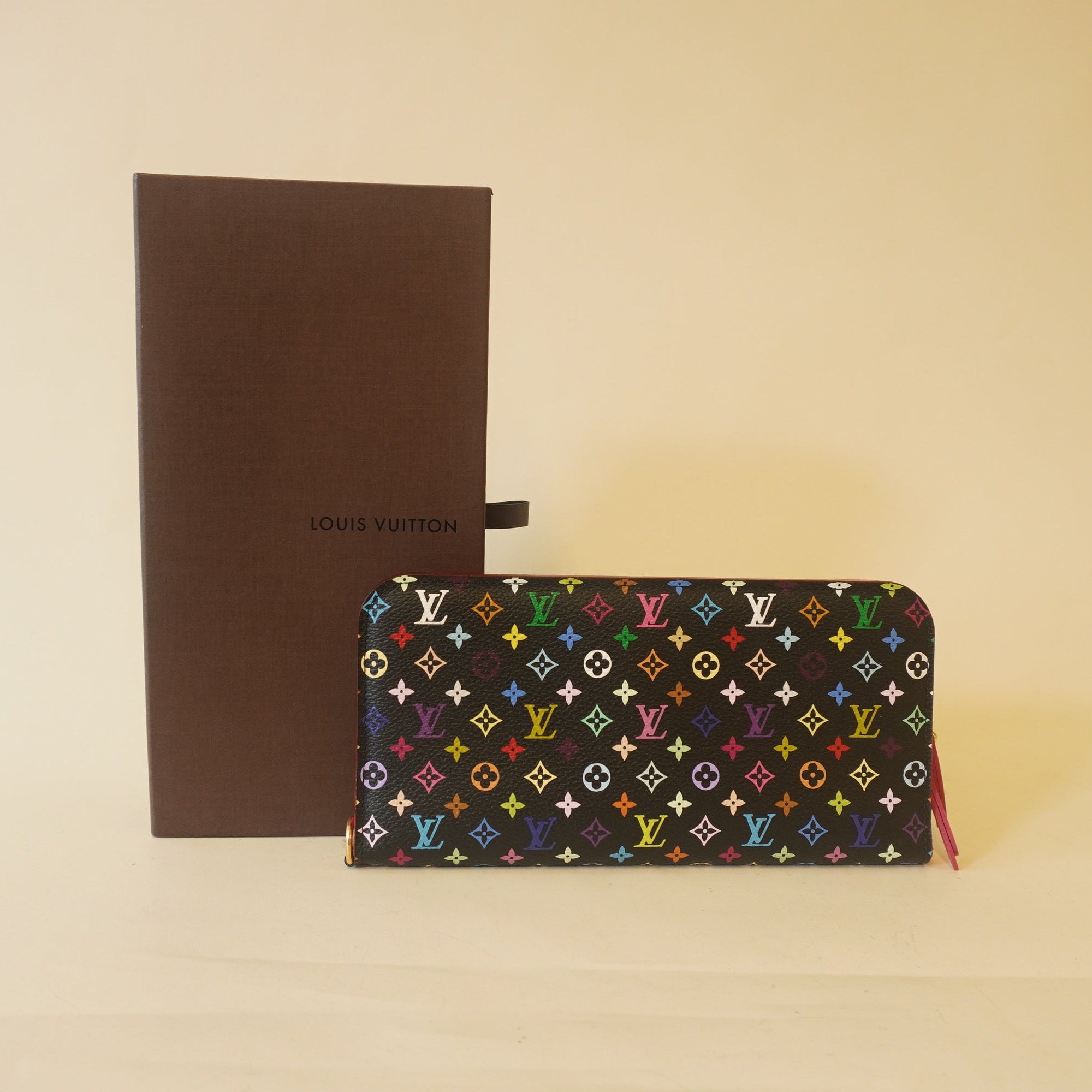 PRE-OWNED Monogram Multicolor Insolite Wallet Black