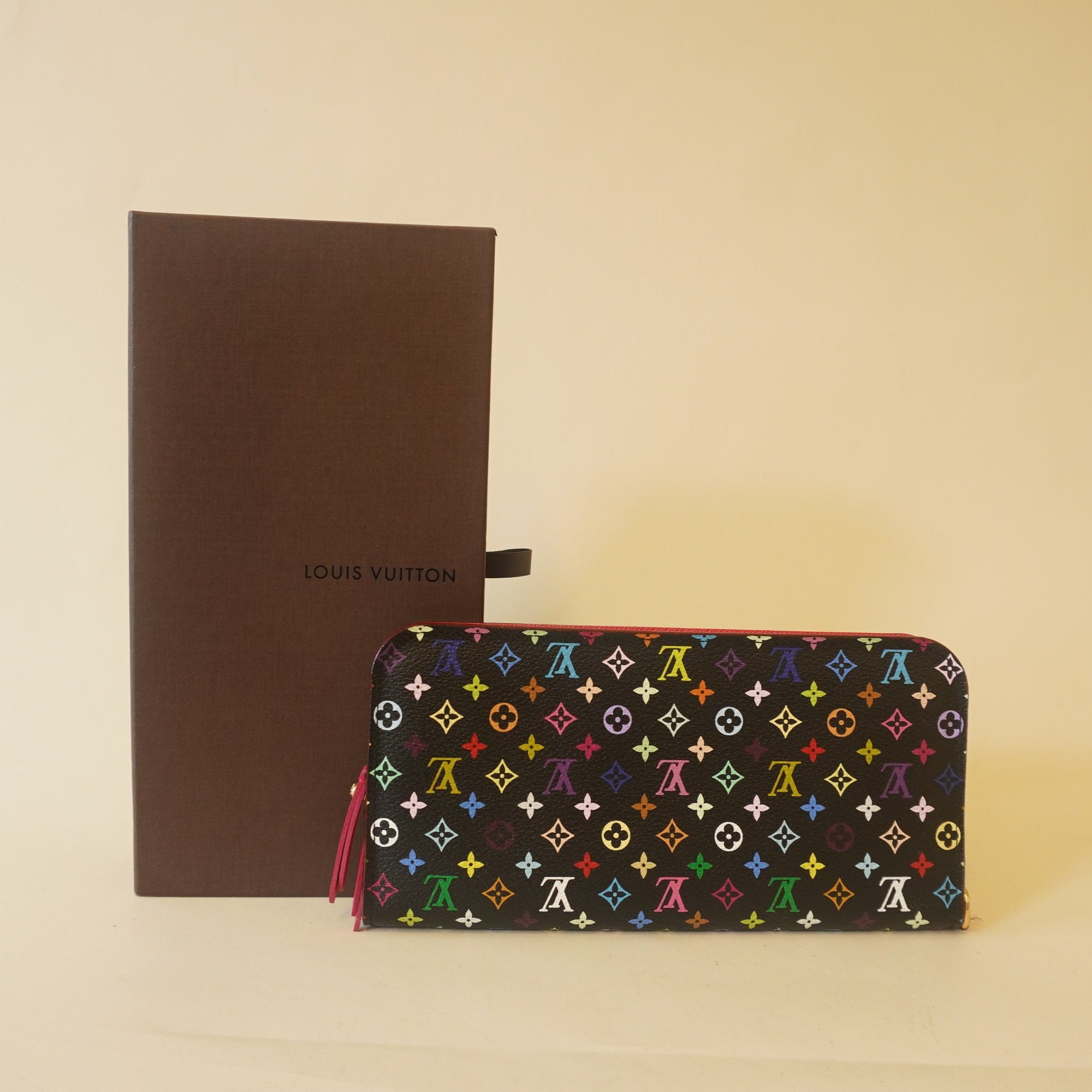 PRE-OWNED Monogram Multicolor Insolite Wallet Black