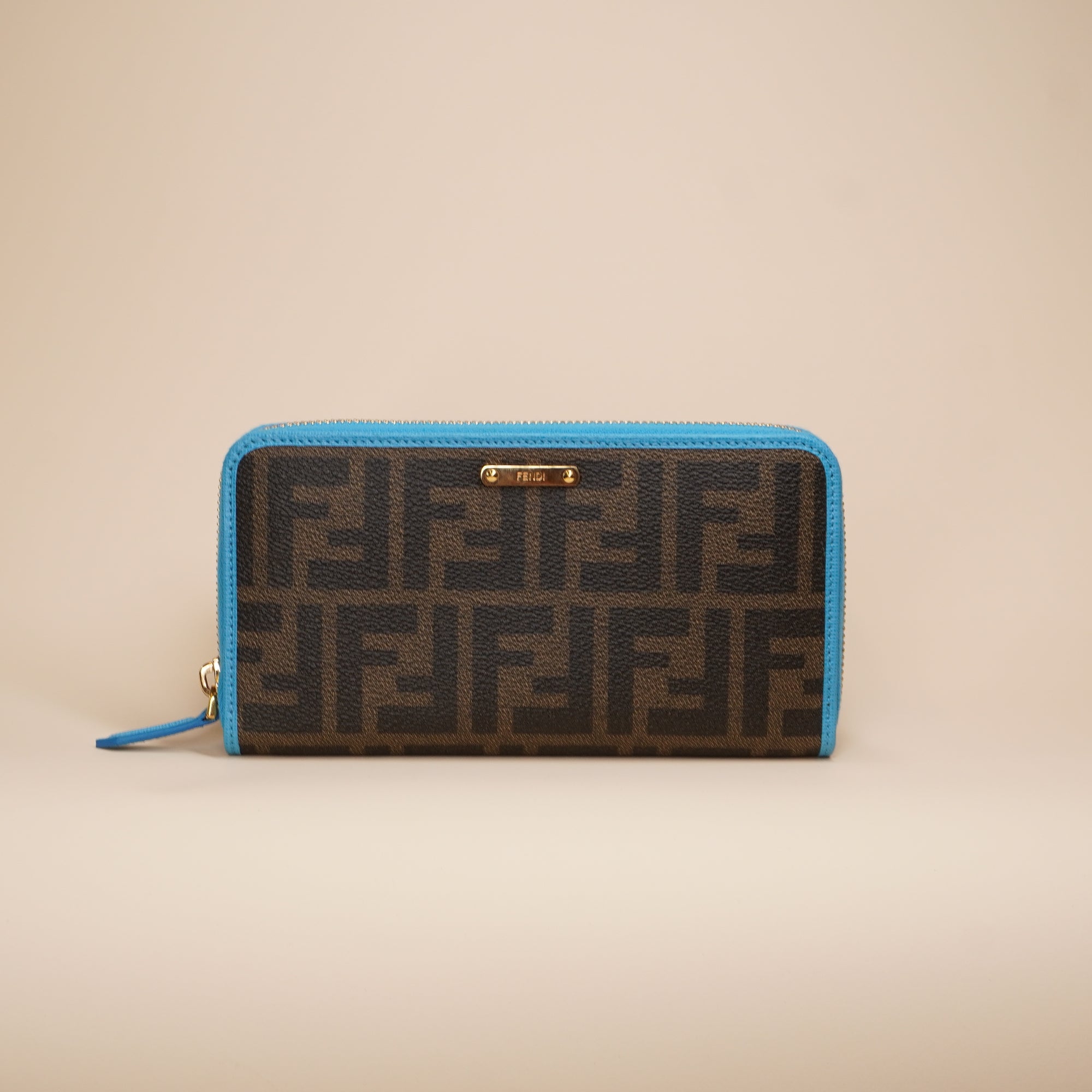 PRE-OWNED Zucca FF Logo Printed Continental Wallet