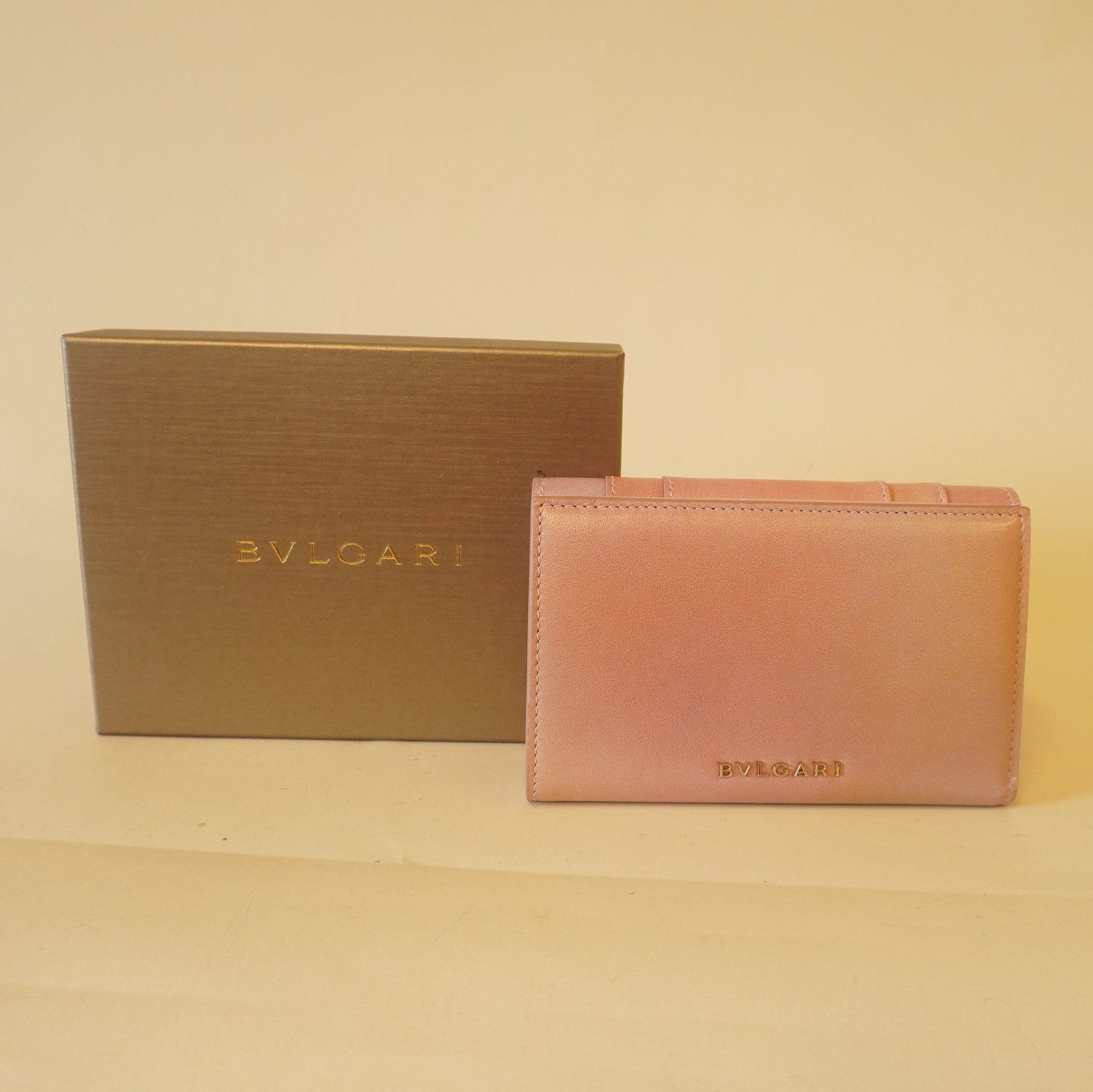 PRE-OWNED Gradient Pink Serpenti Forever Bifold Wallet