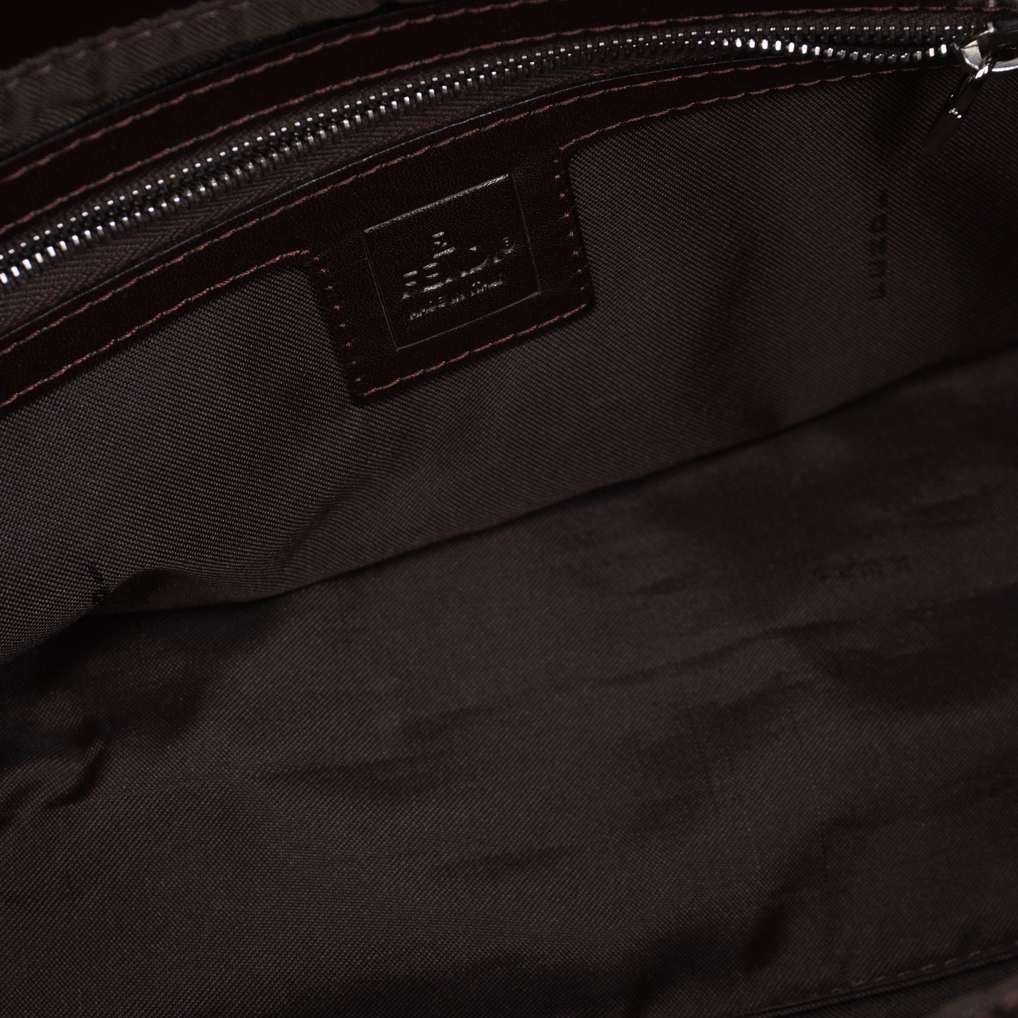 PRE-OWNED Brown Zucca Canvas Shoulder Bag