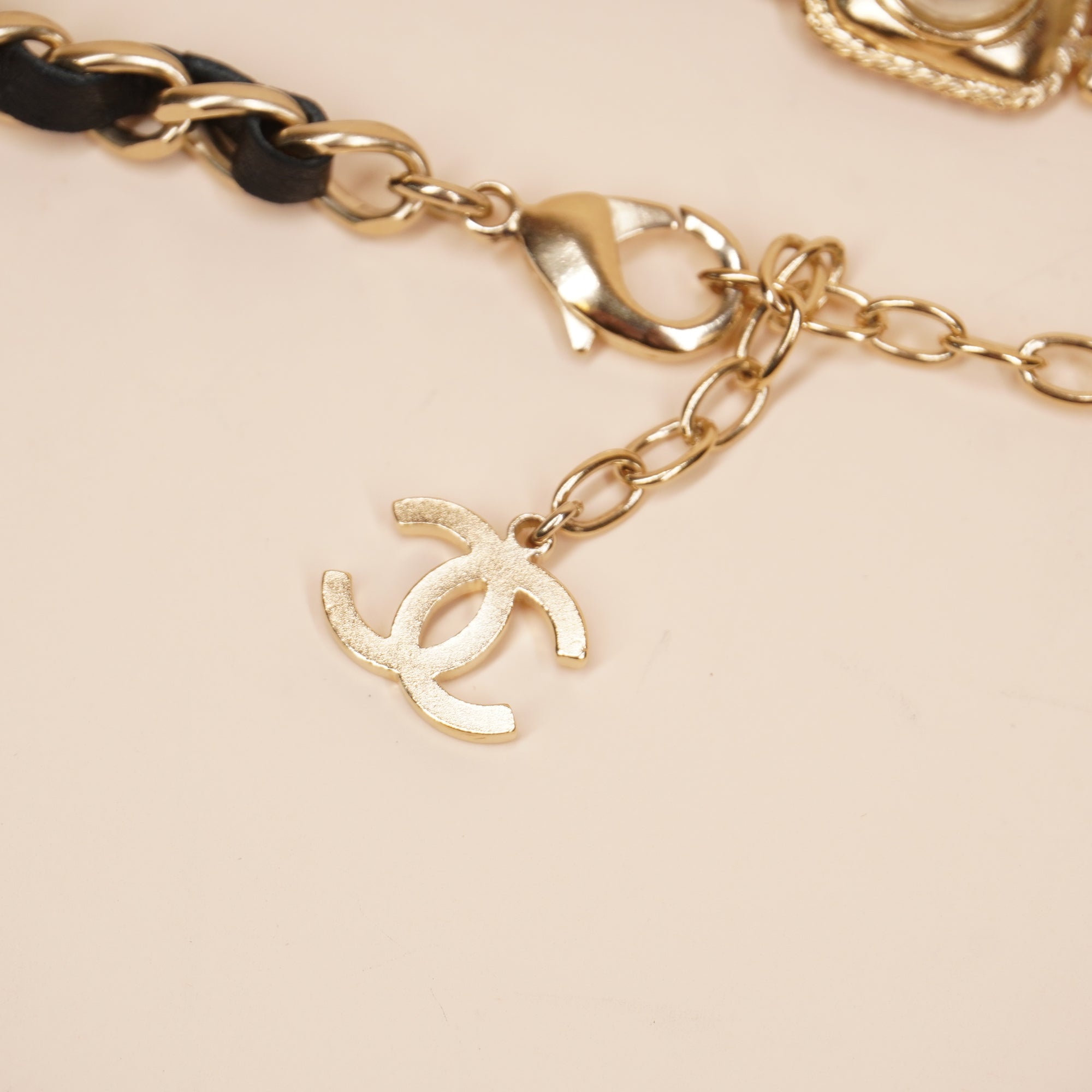 PRE-OWNED CC Coco Mark Charm Belt Chain