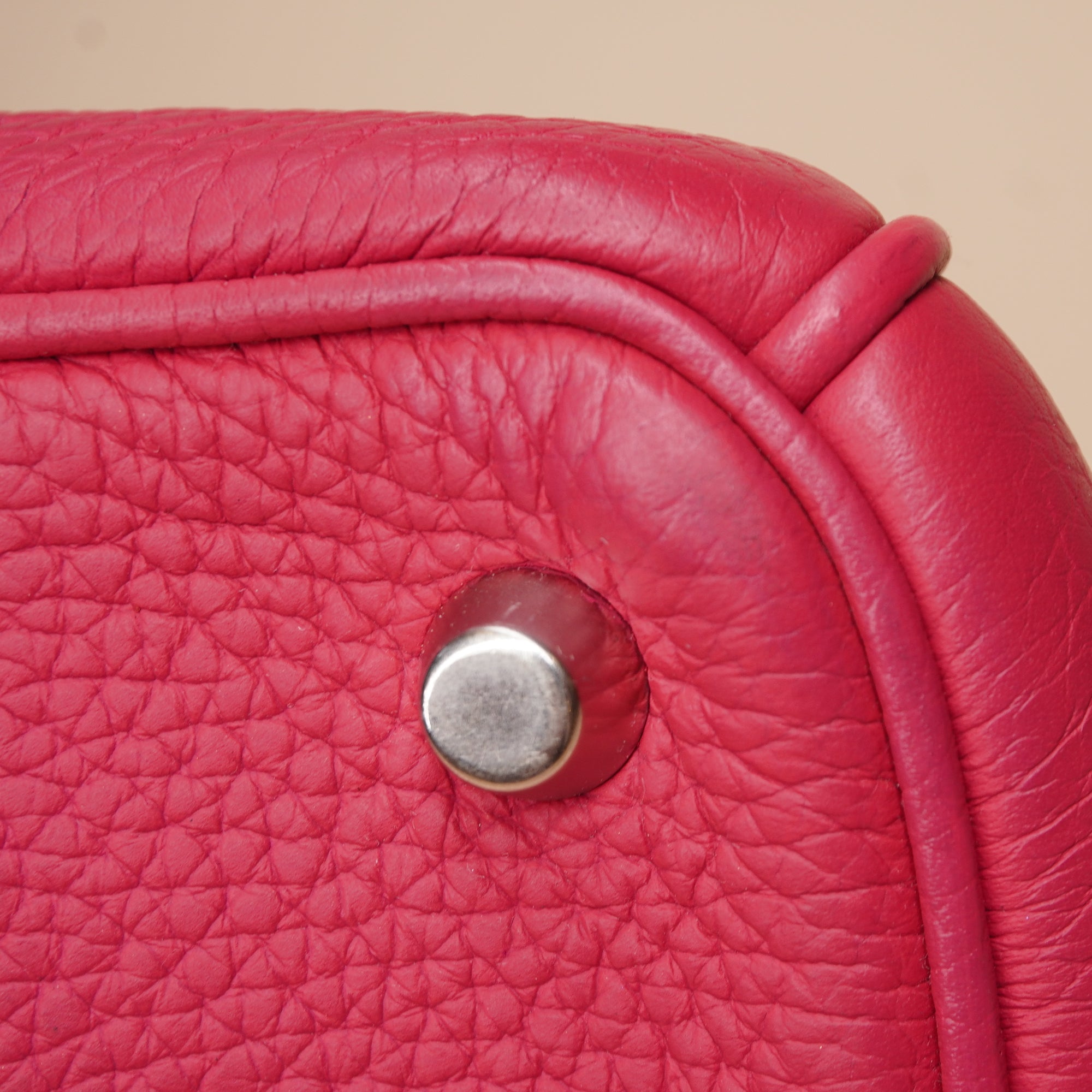 PRE-OWNED Pink Pebbled Leather Medium Diorissimo Tote Bag