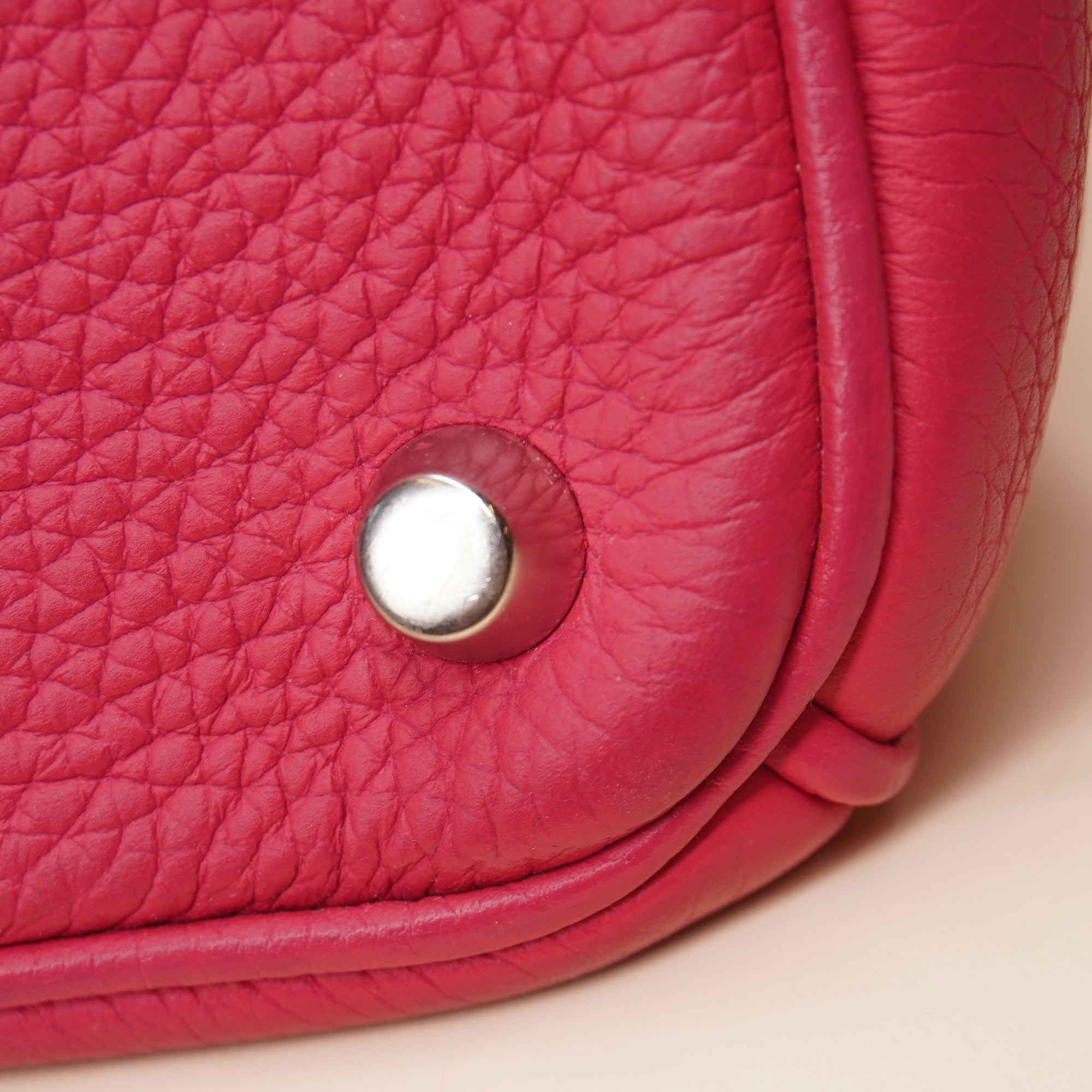 PRE-OWNED Pink Pebbled Leather Medium Diorissimo Tote Bag