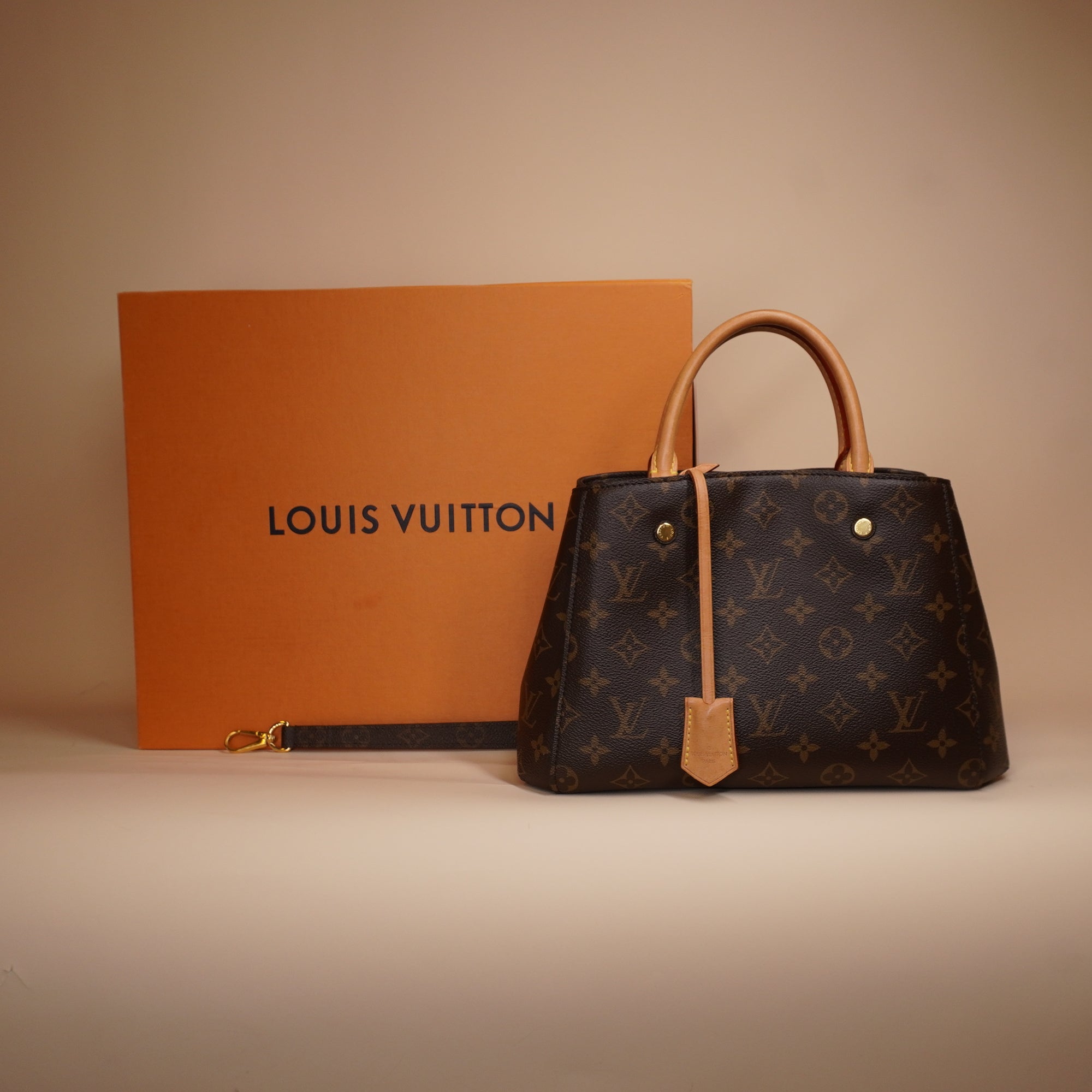 PRE-OWNED LV Monogram Canvas Montaigne MM Bag