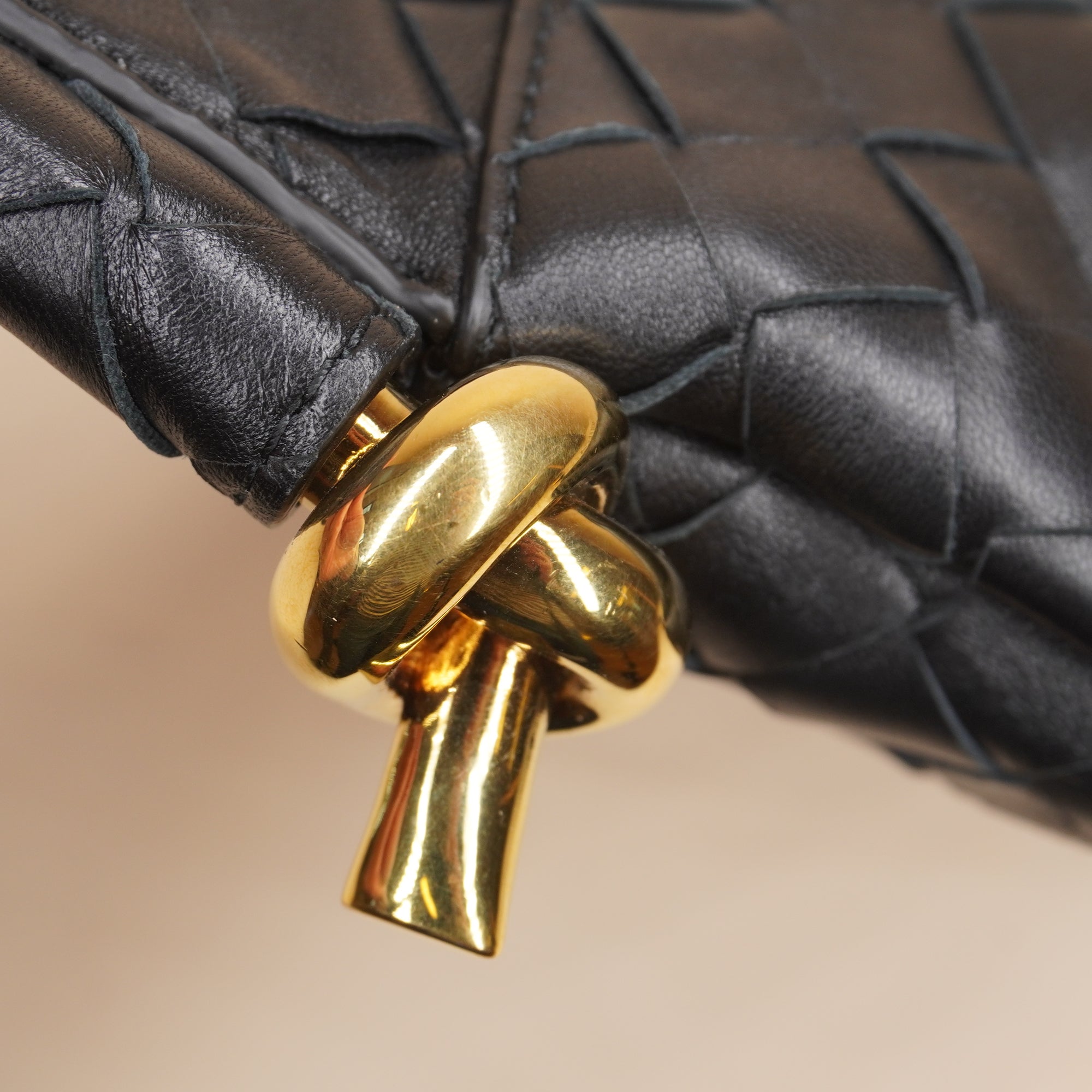 PRE-OWNED Solstice Mini Navy Blue Leather Bag