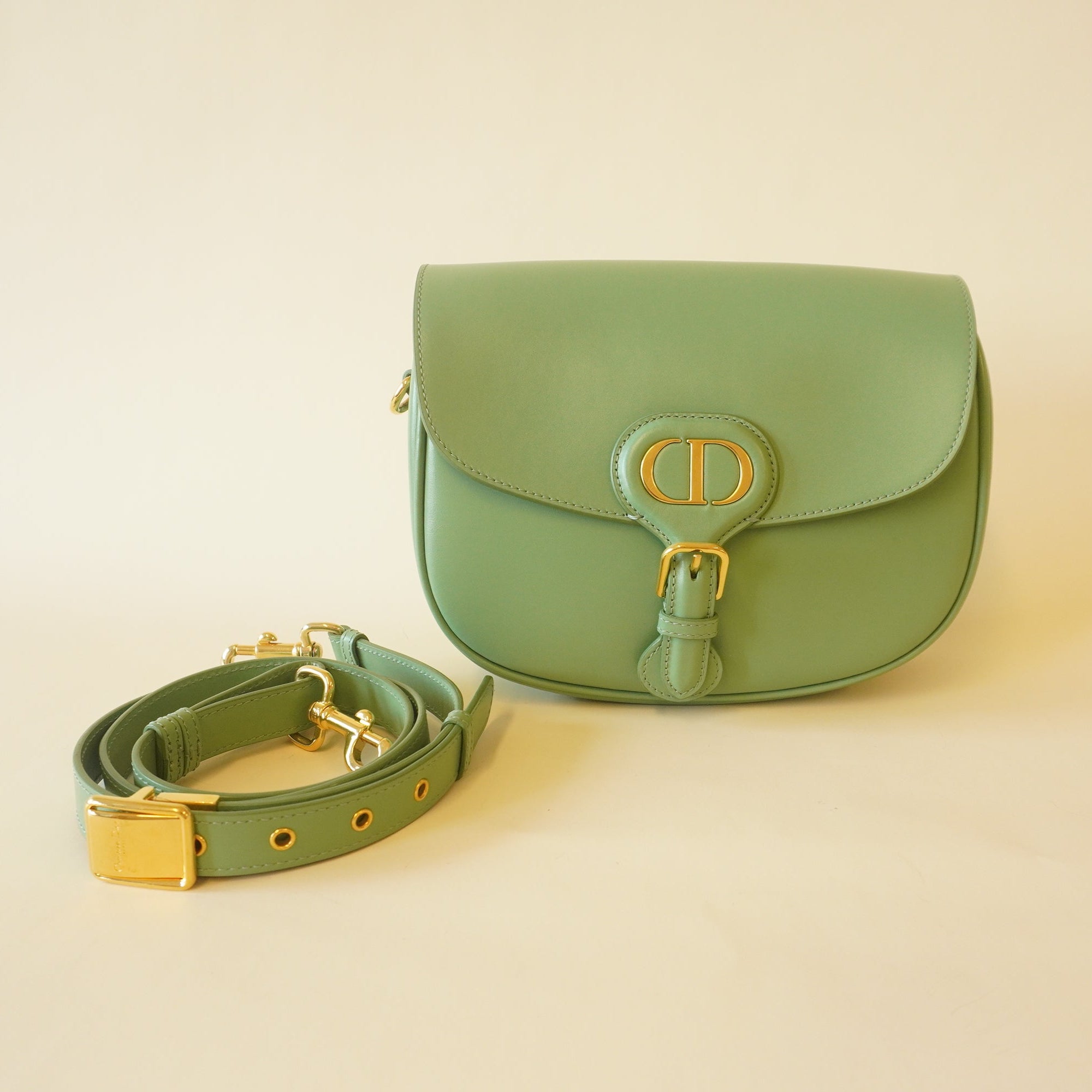 PRE-OWNED Bobby Acqua Calfskin CrossBody Bag