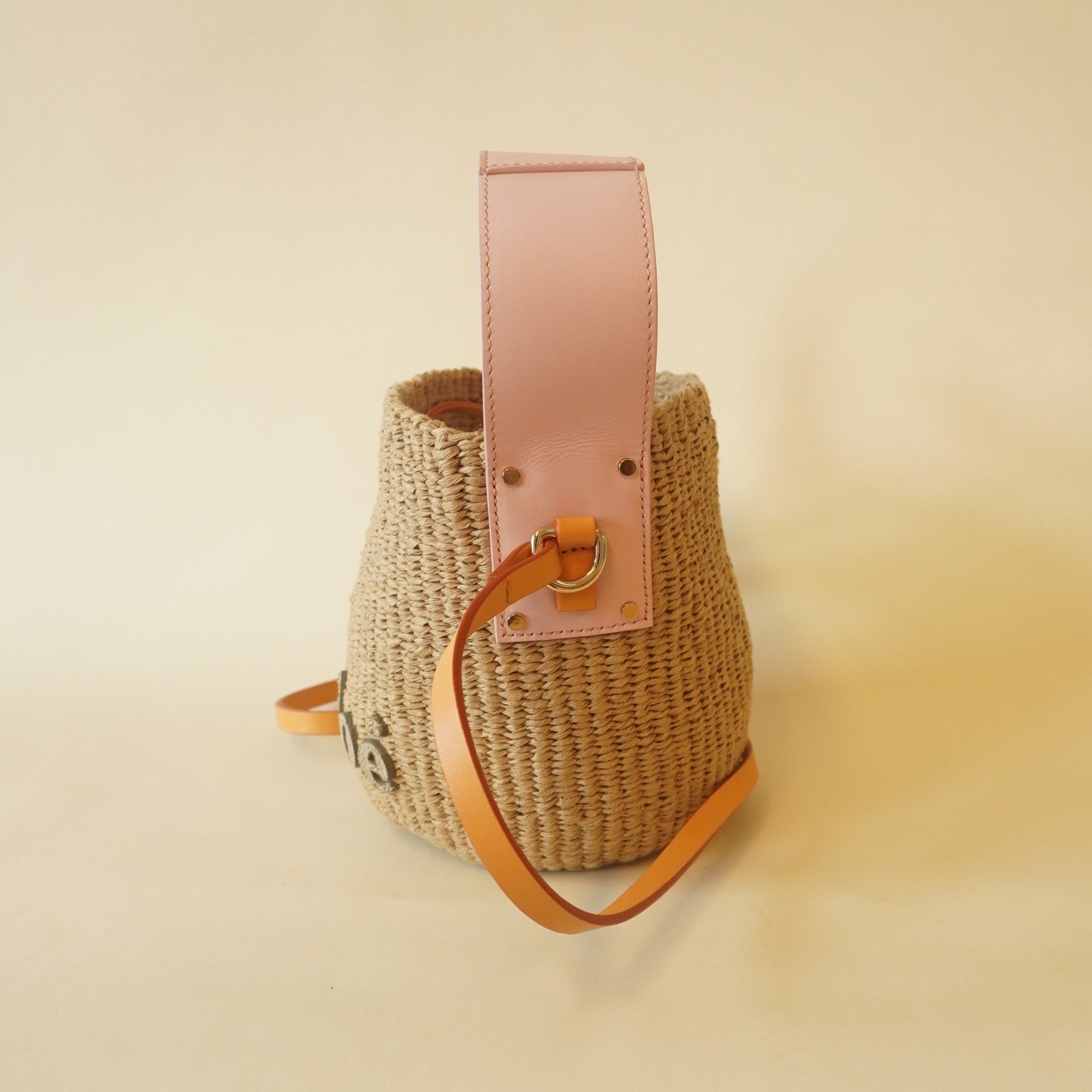 PRE-OWNED X Mifuko Flowers Small Bucket Shoulder Bag