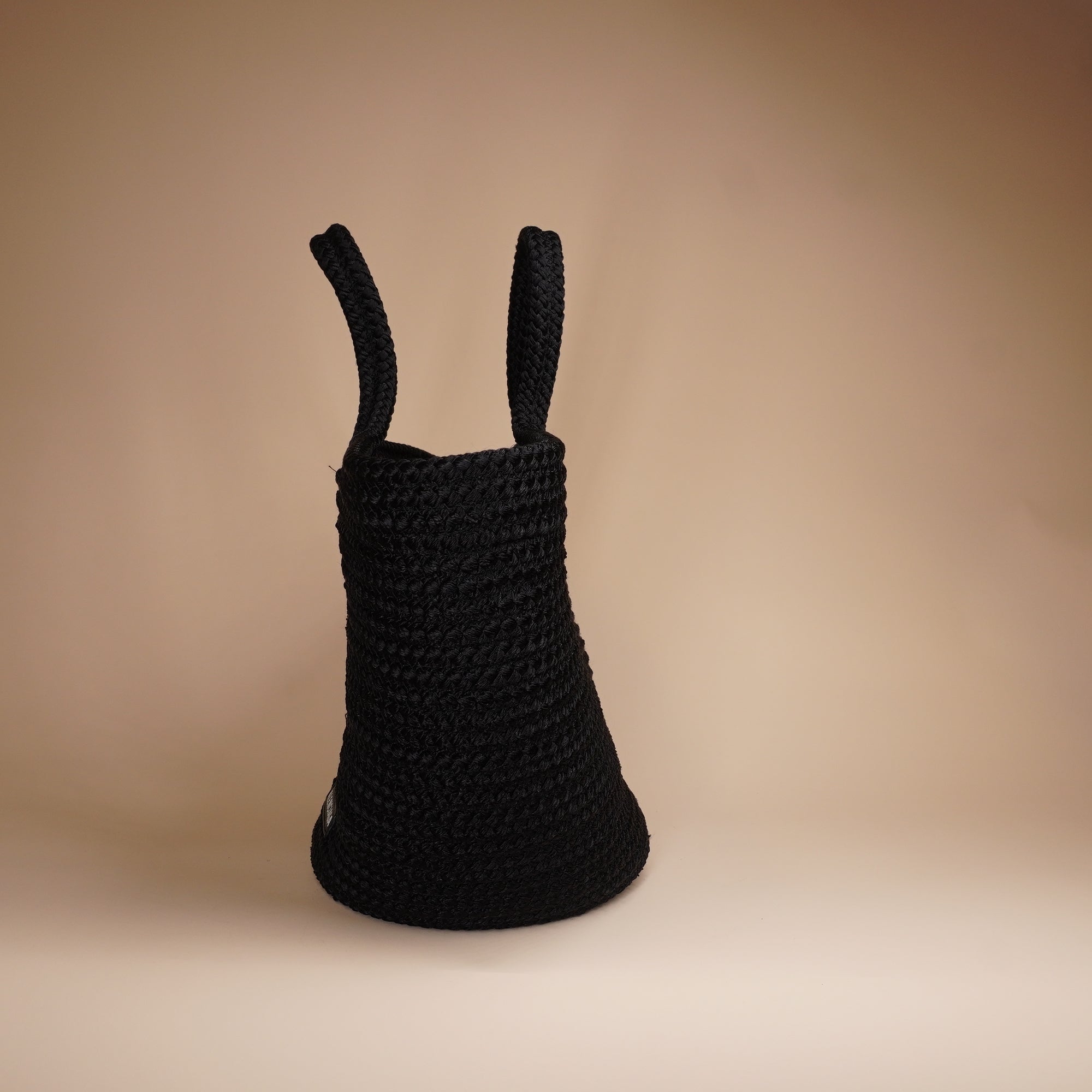 PRE-OWNED Small Black Ibiza Basket Bag 