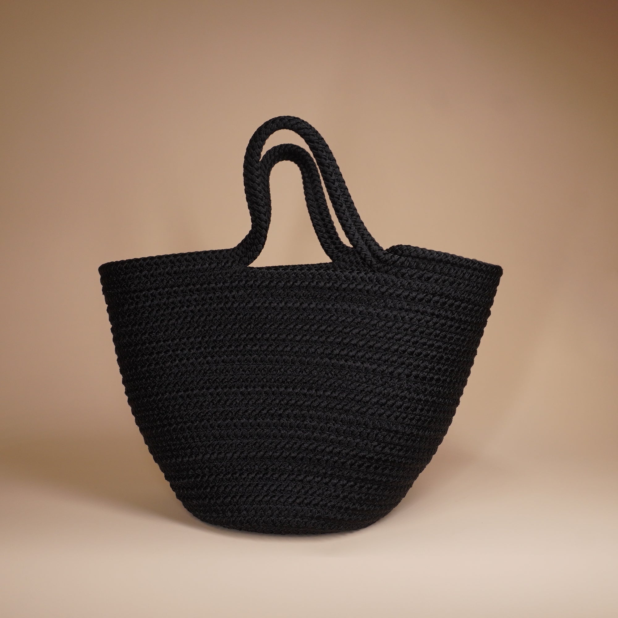 PRE-OWNED Small Black Ibiza Basket Bag 