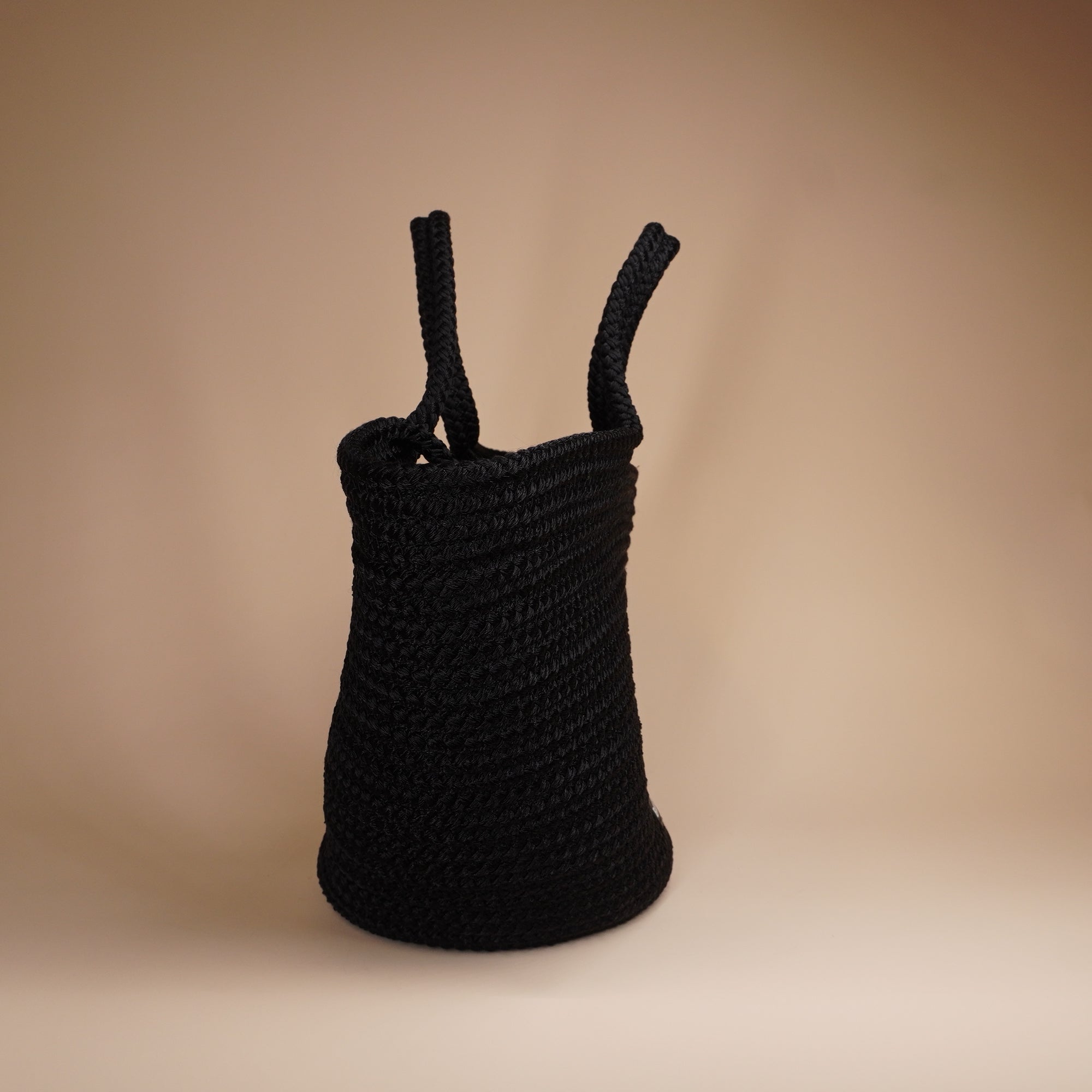 PRE-OWNED Small Black Ibiza Basket Bag 
