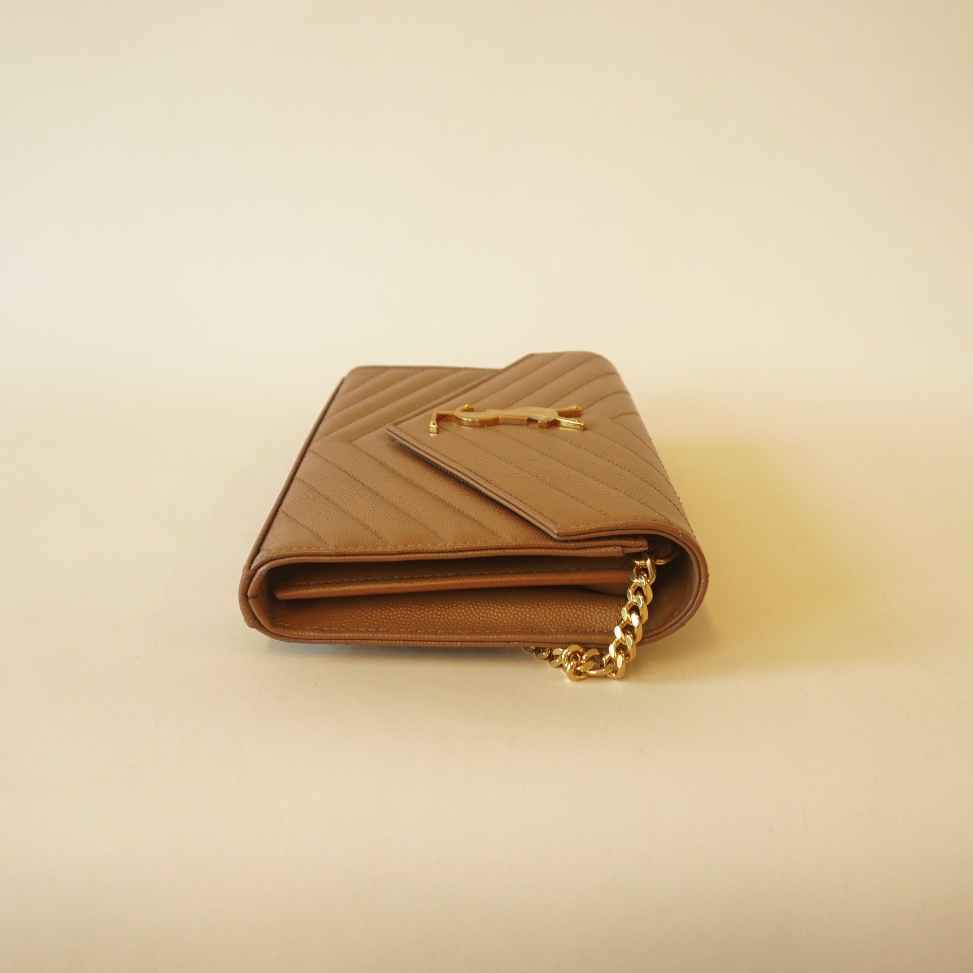 PRE-OWNED  Loulou Brown Calfskin Shoulder Bag