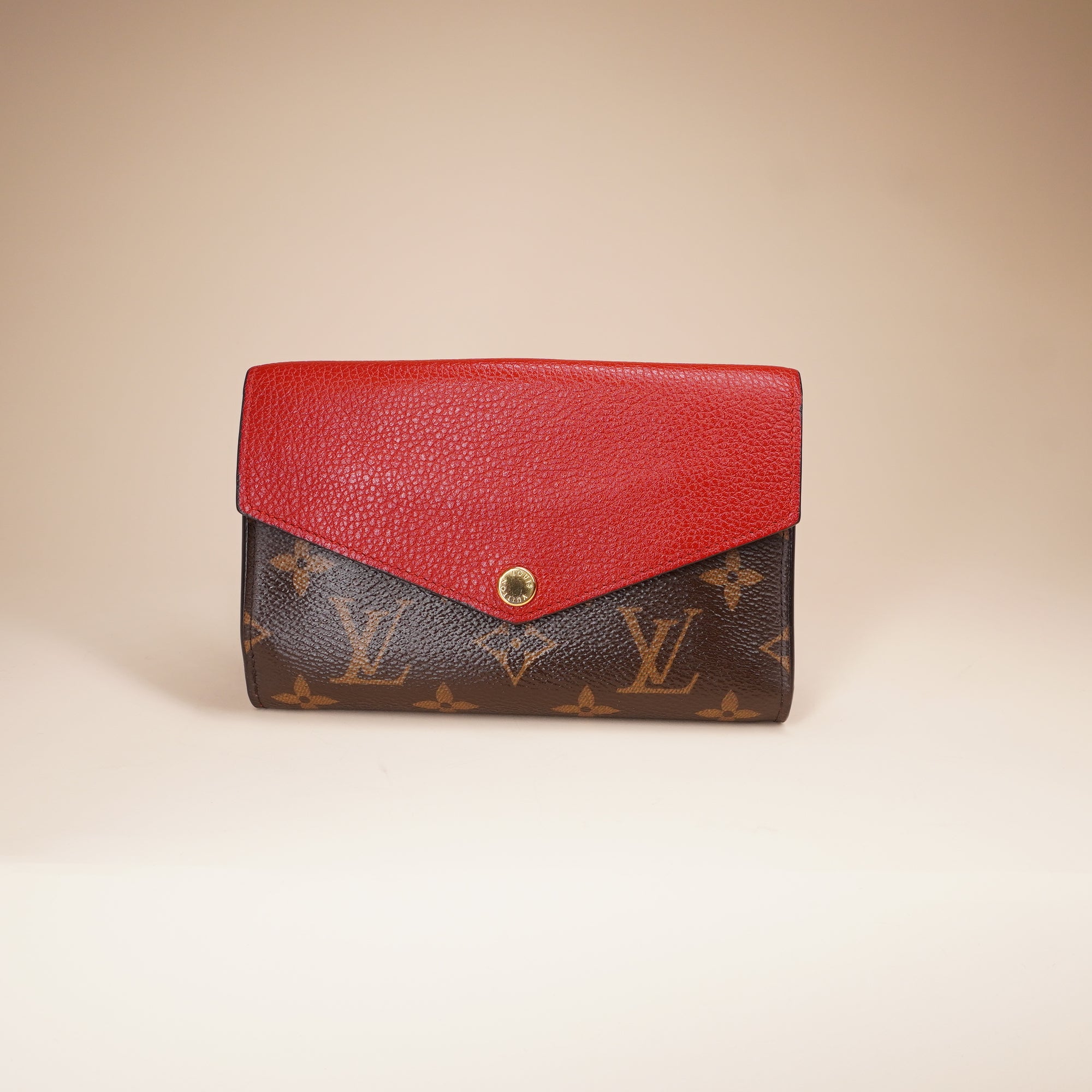 PRE-OWNED LV Cerise Monogram Canvas Pallas Compact Wallet