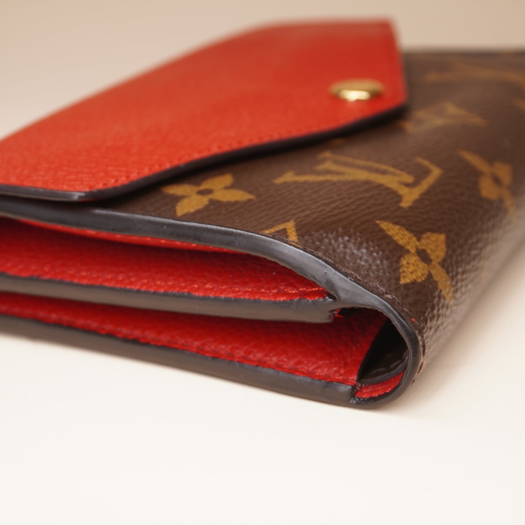PRE-OWNED LV Cerise Monogram Canvas Pallas Compact Wallet
