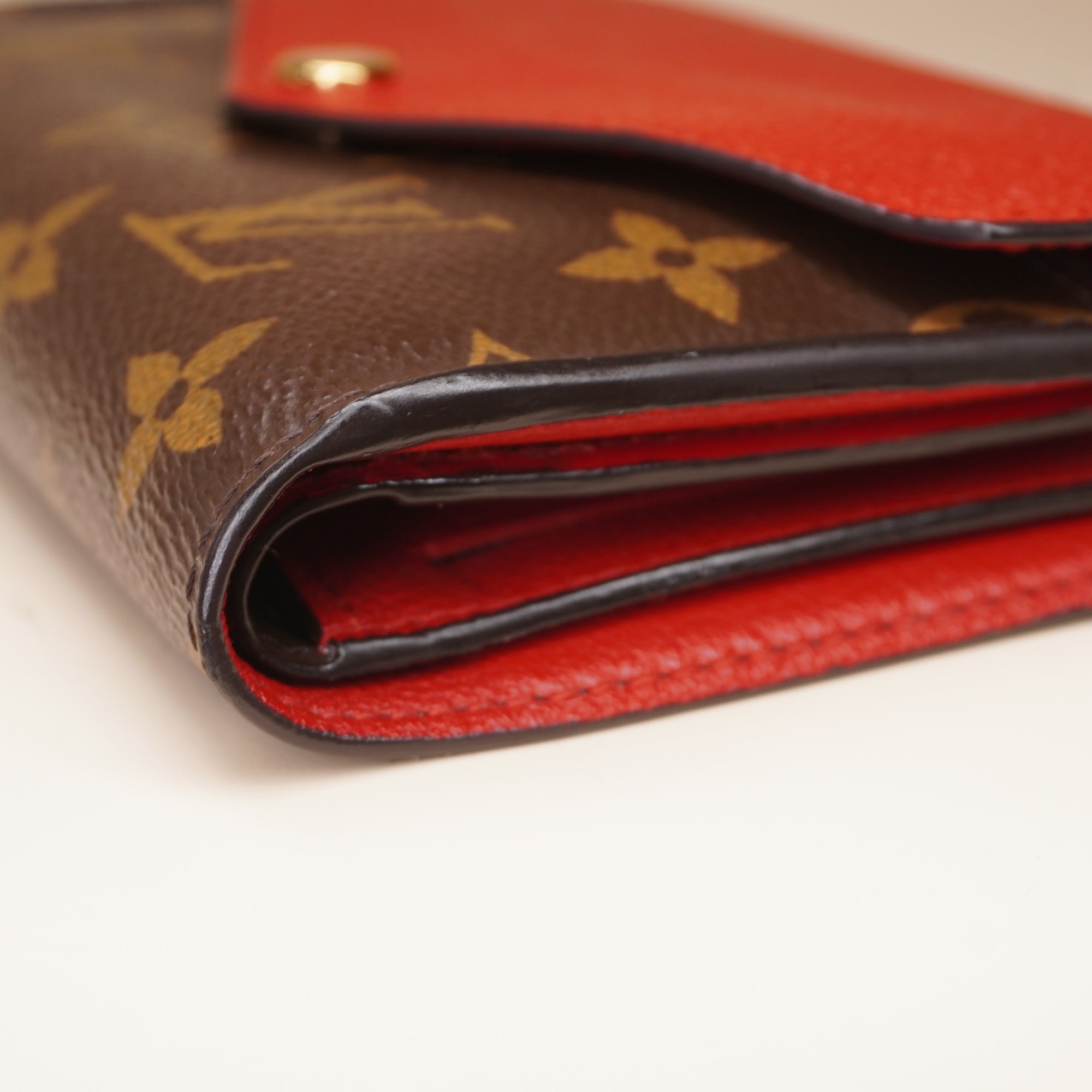 PRE-OWNED LV Cerise Monogram Canvas Pallas Compact Wallet