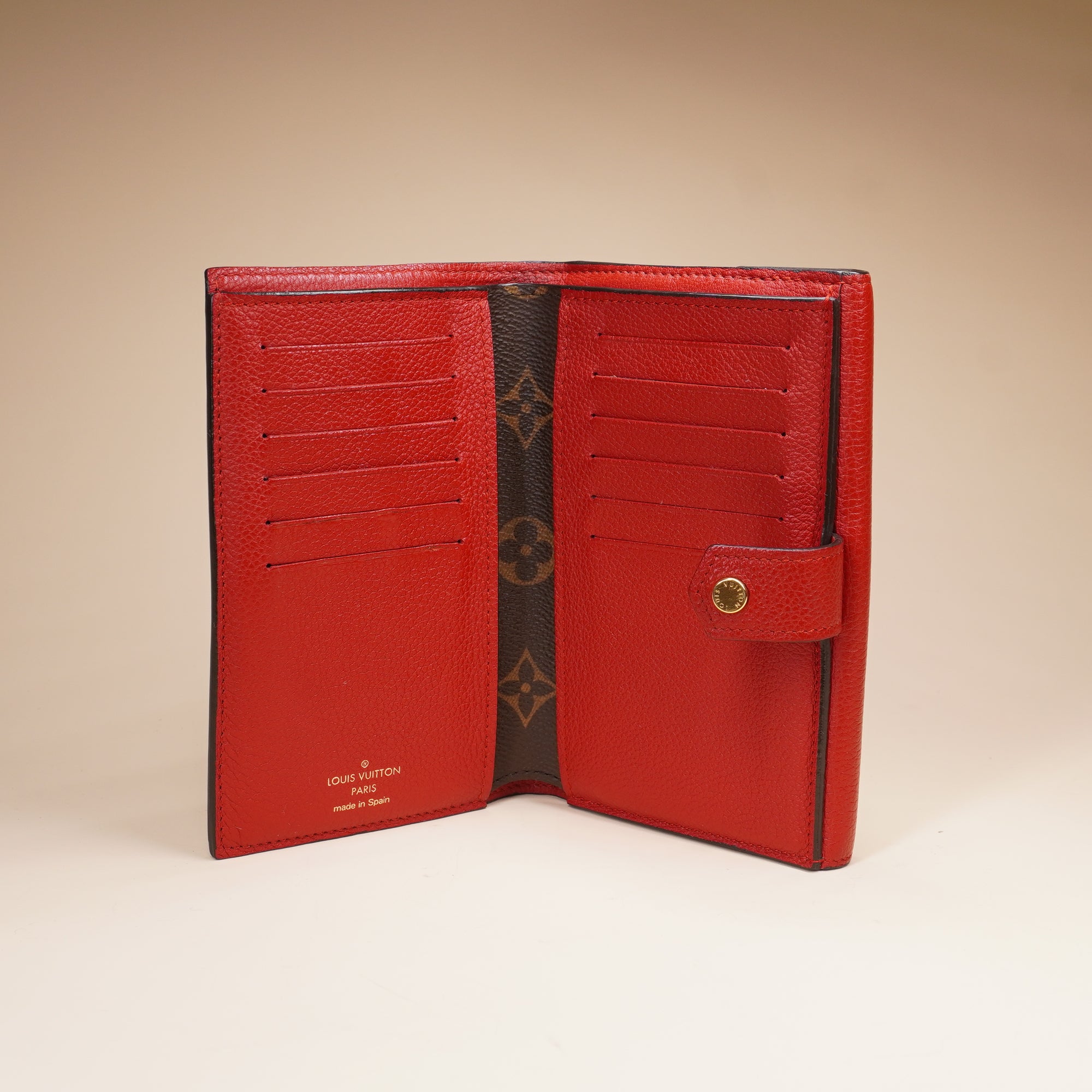 PRE-OWNED LV Cerise Monogram Canvas Pallas Compact Wallet